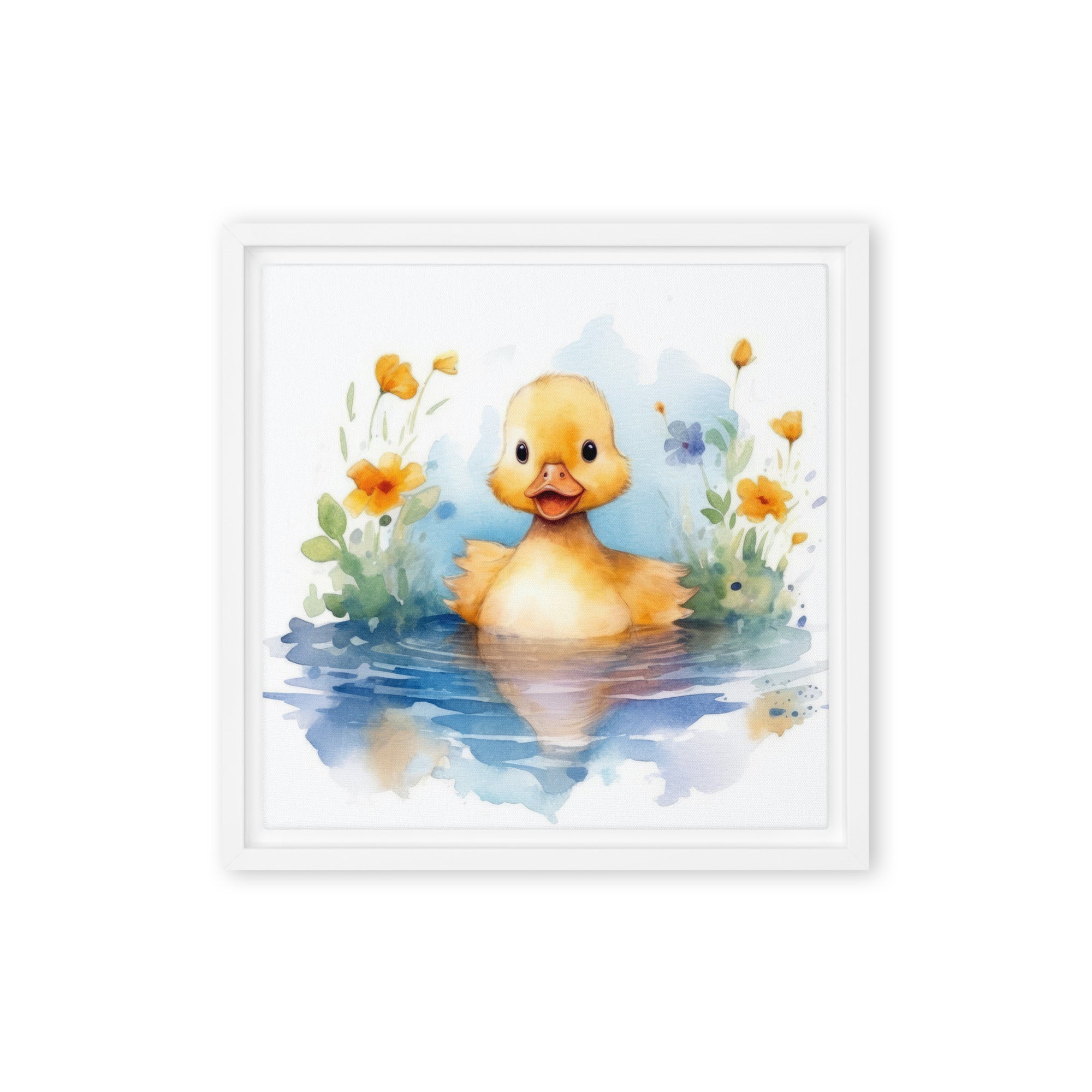 Duck Art Framed Canvas