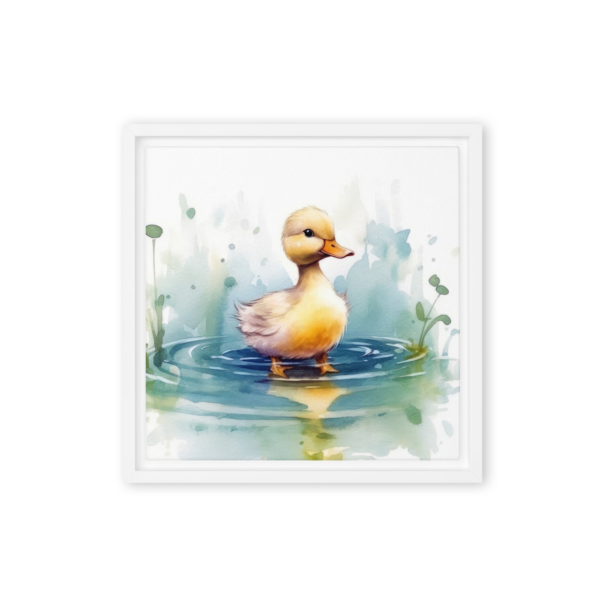 Duck Art Framed Canvas