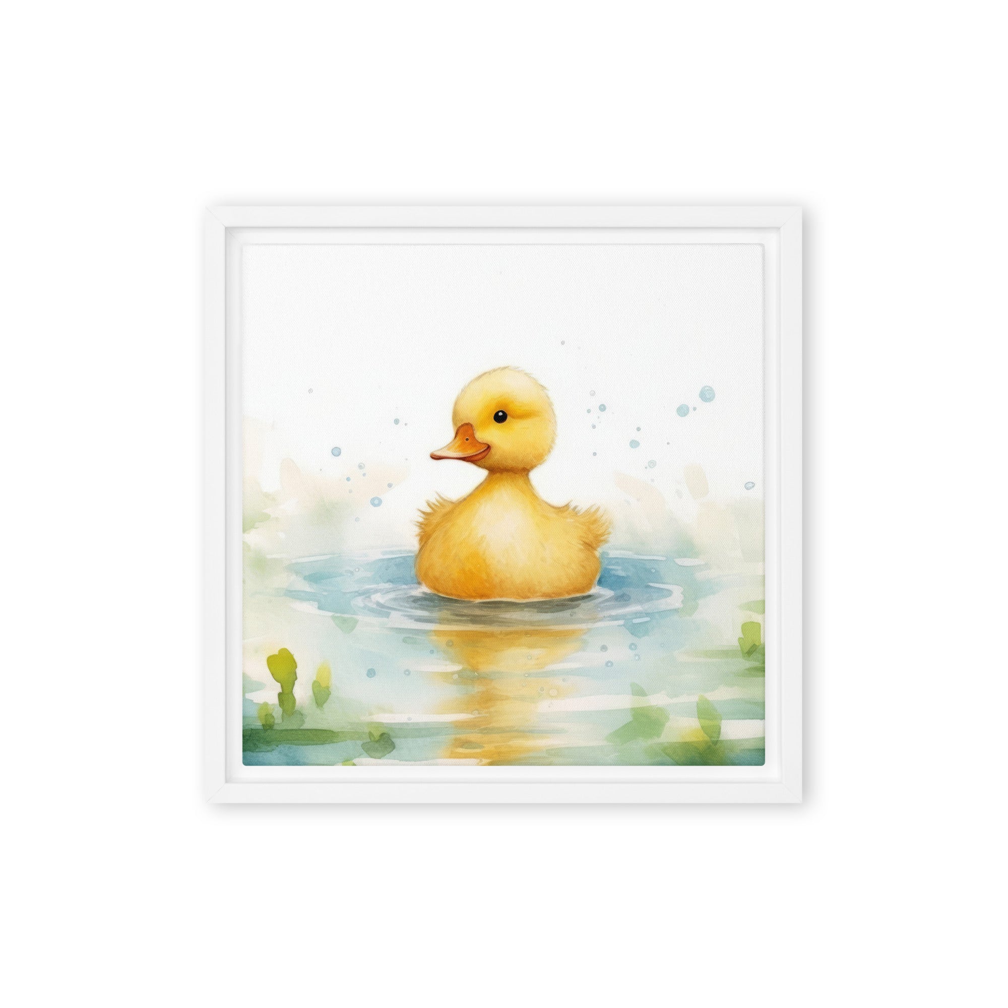 Duck Art Framed Canvas