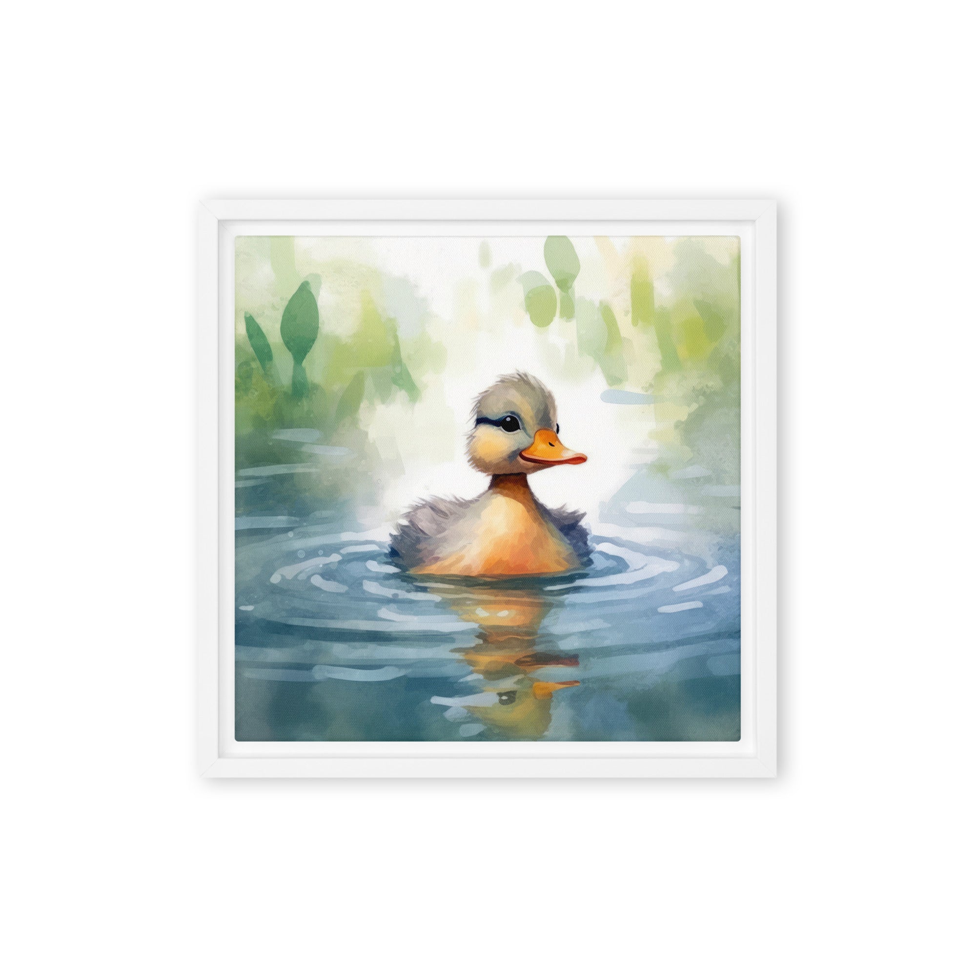 Duck Art Framed Canvas