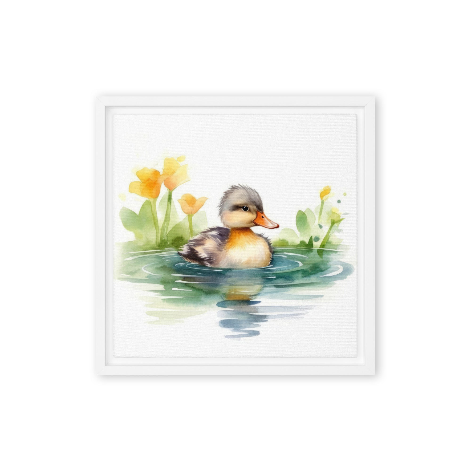 Duck Art Framed Canvas