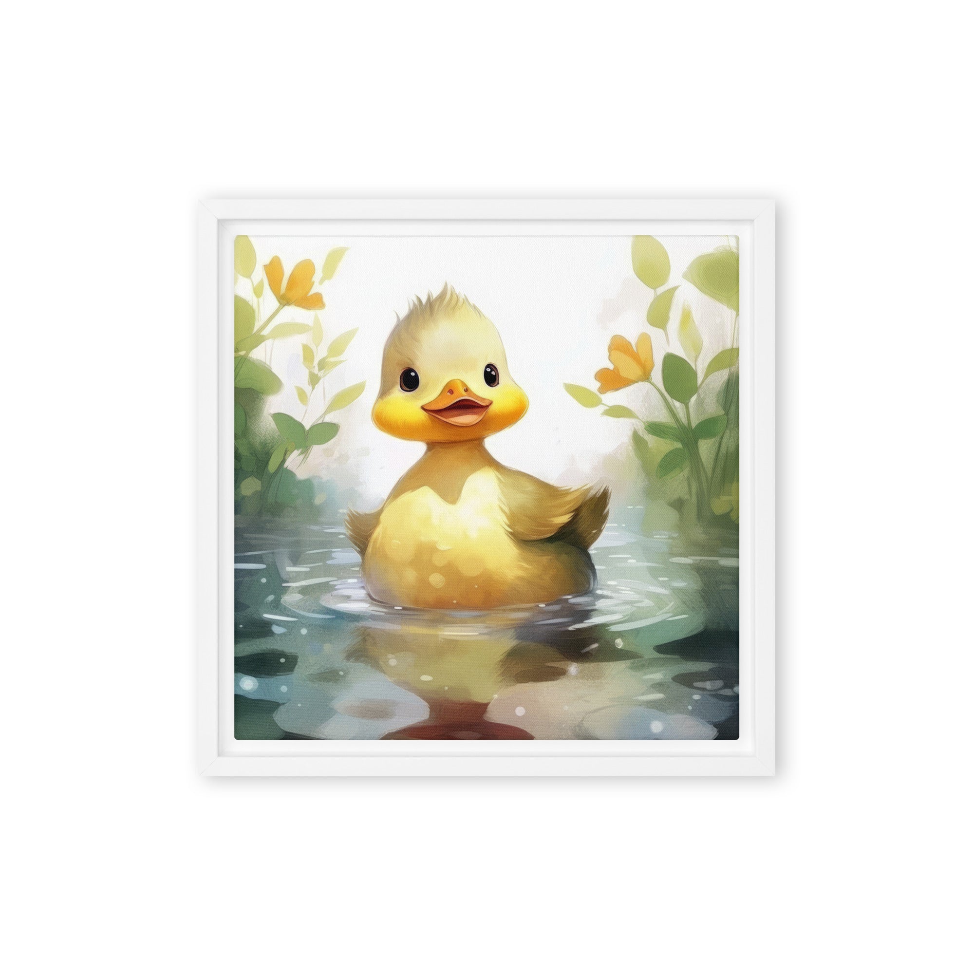 Duck Art Framed Canvas