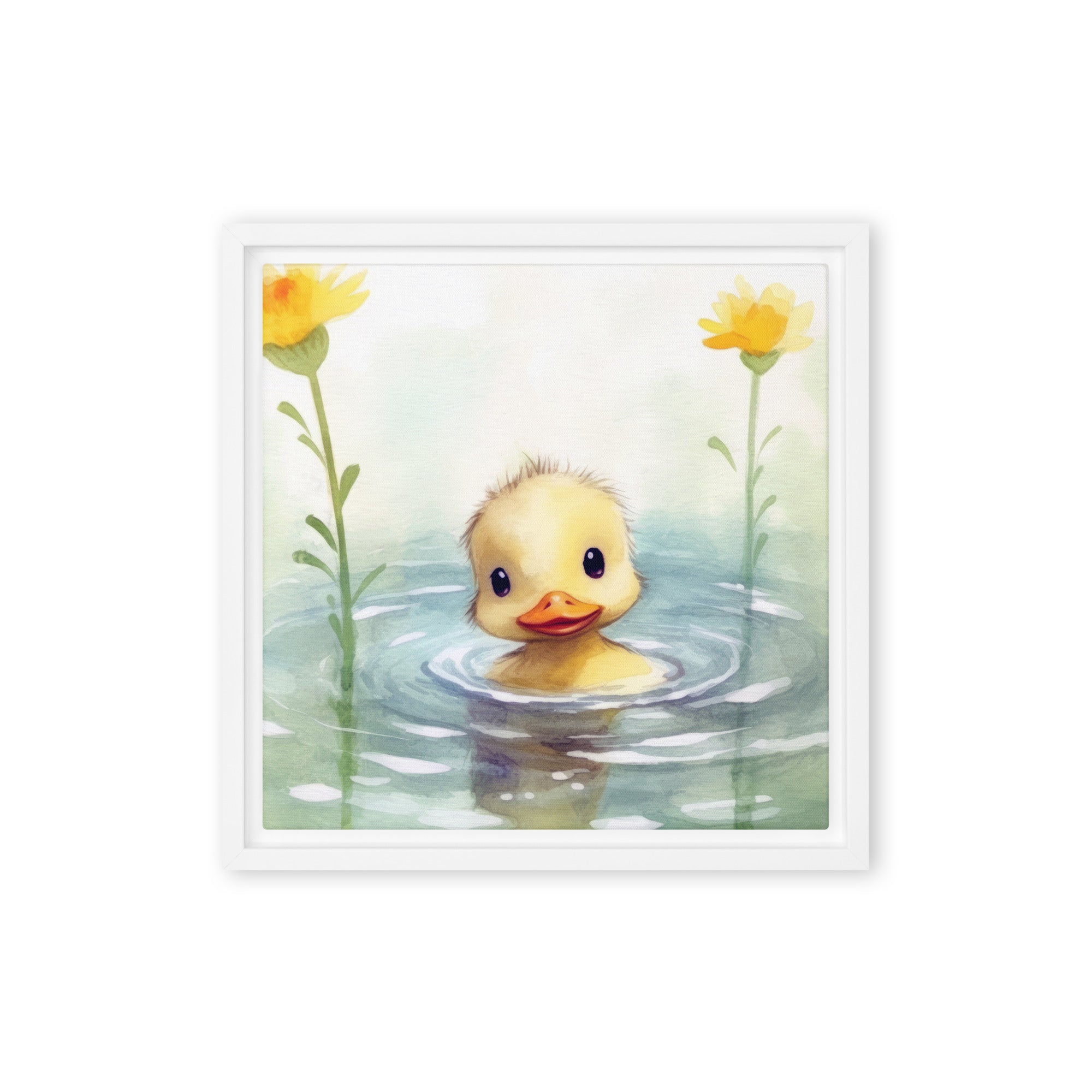 Duck Art Framed Canvas