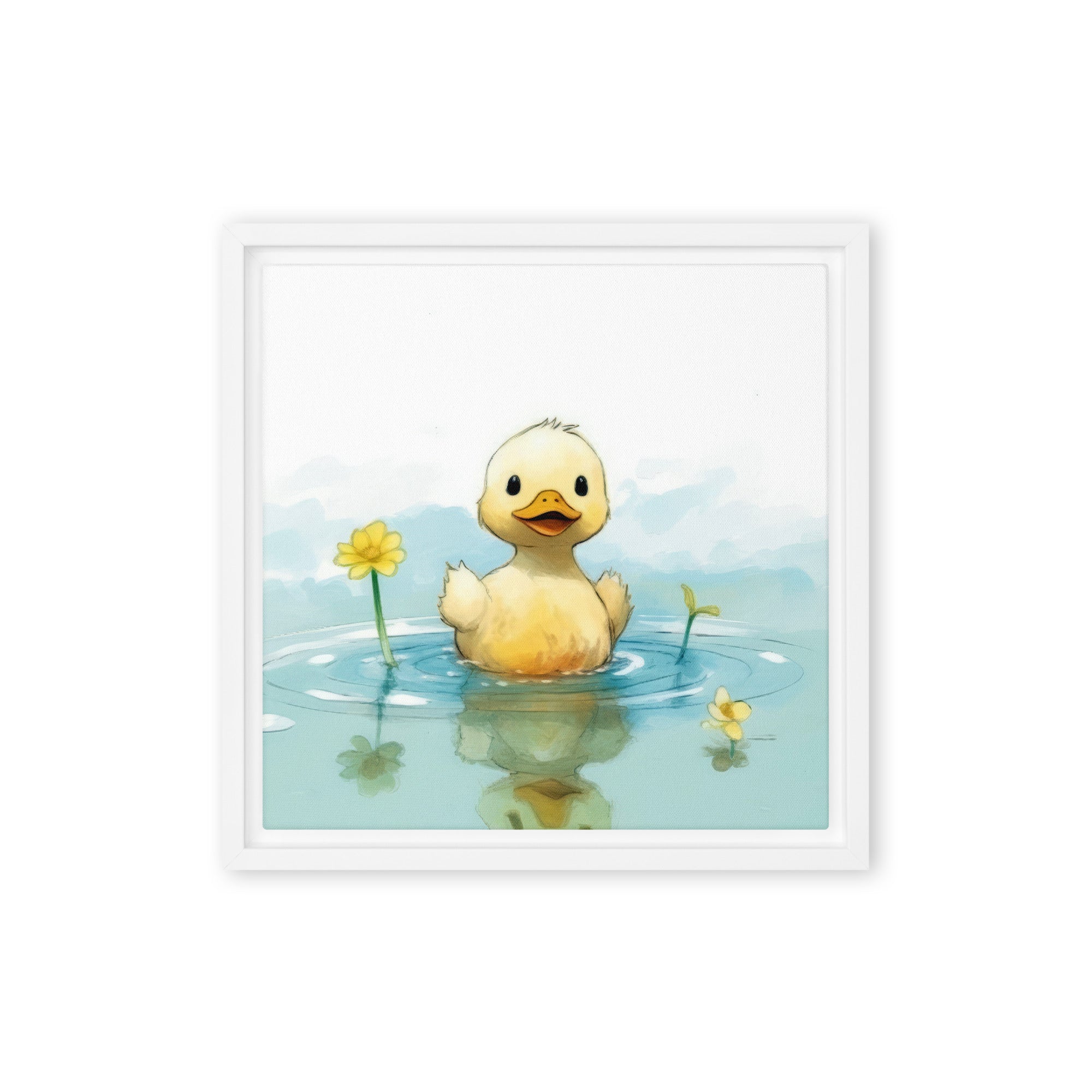 Duck Art Framed Canvas