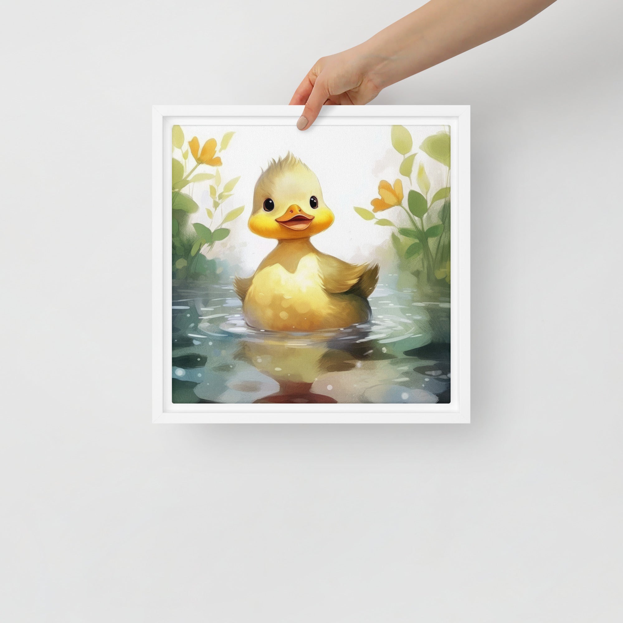 Duck Art Framed Canvas