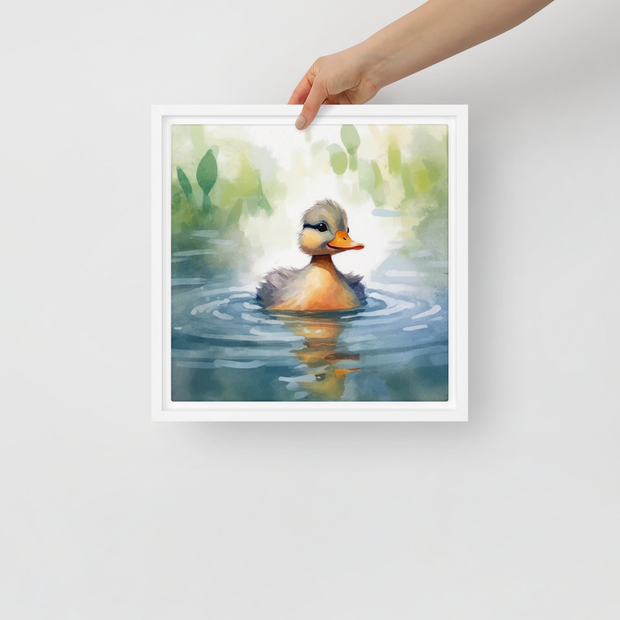 Duck Art Framed Canvas