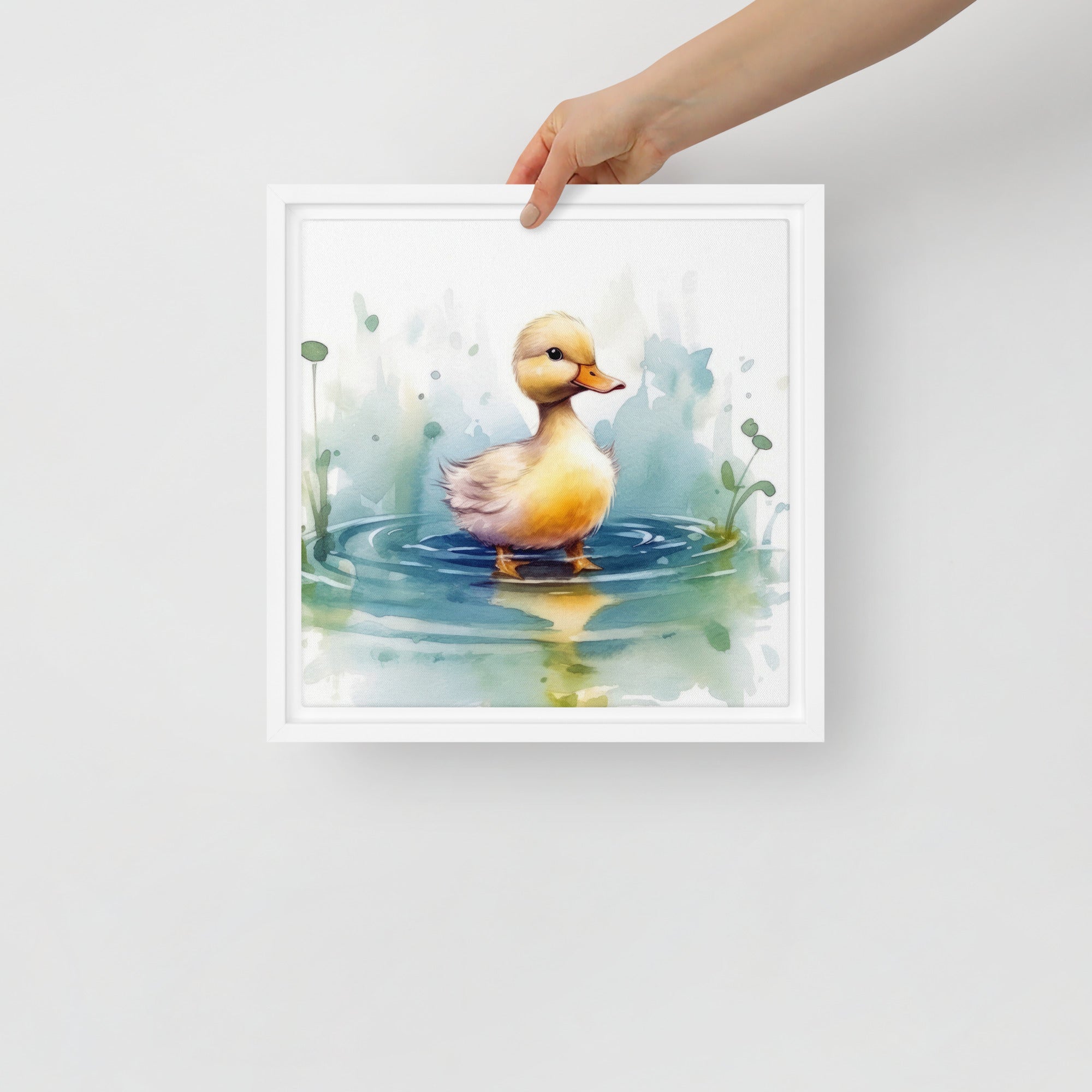 Duck Art Framed Canvas