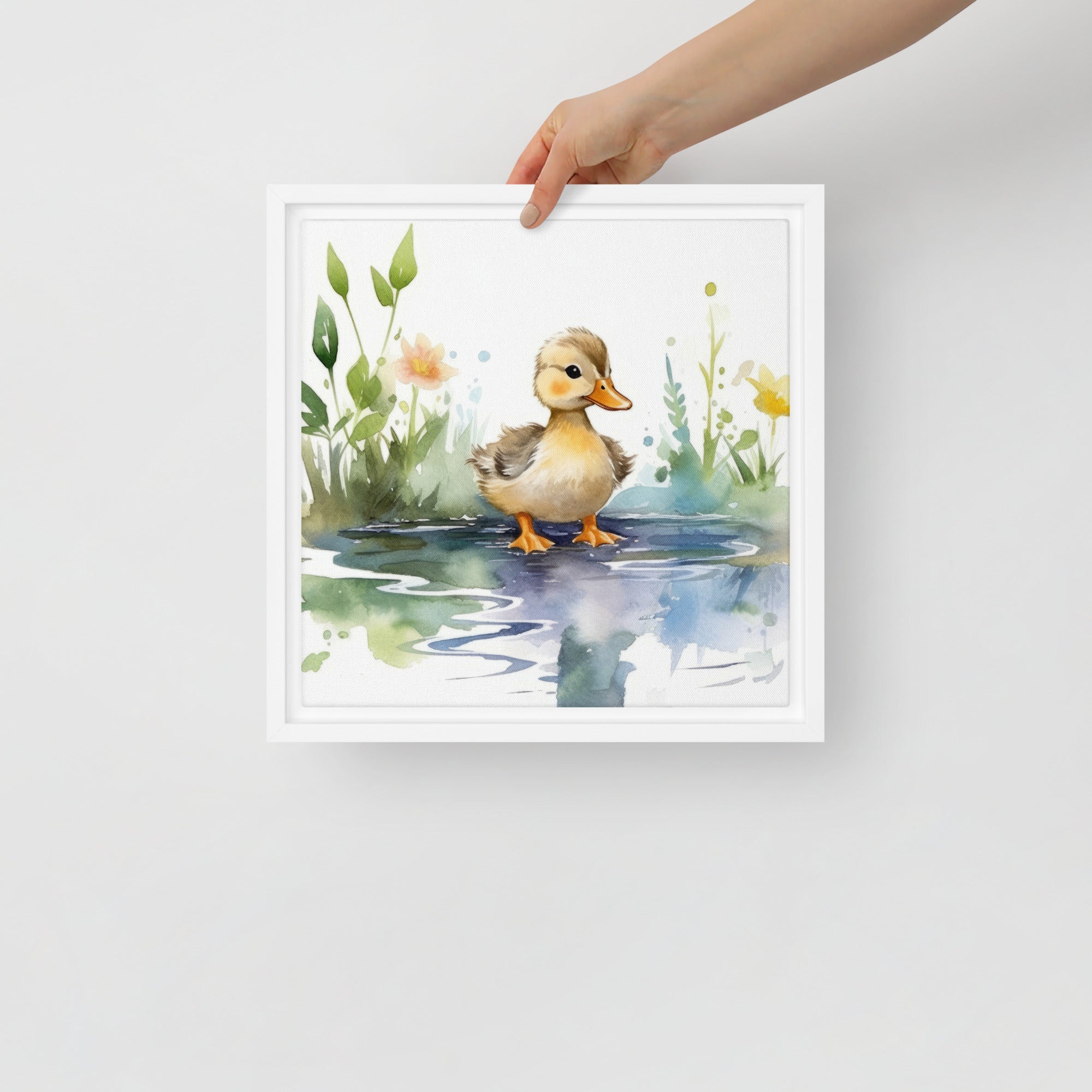 Duck Art Framed Canvas