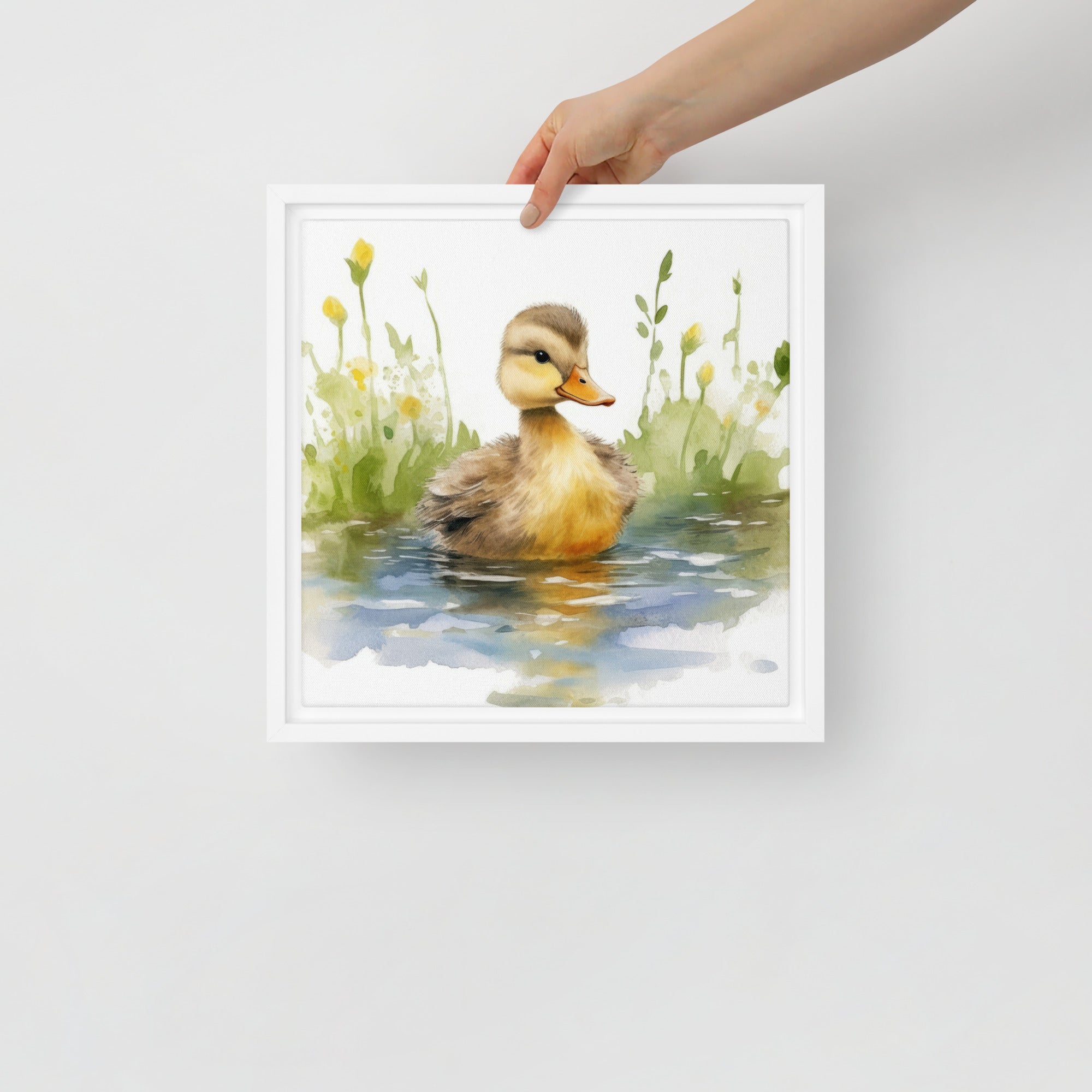 Duck Art Framed Canvas