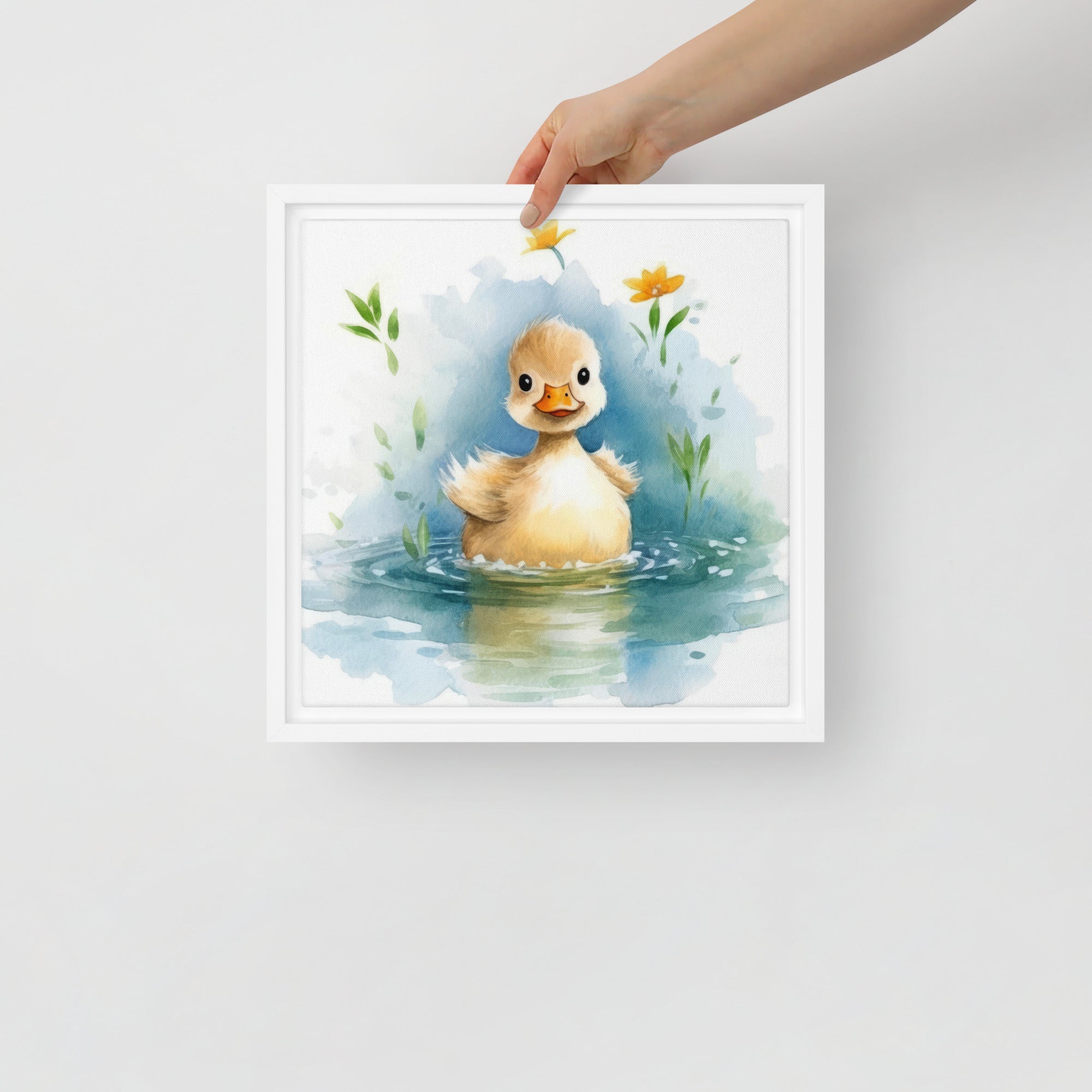 Duck Art Framed Canvas