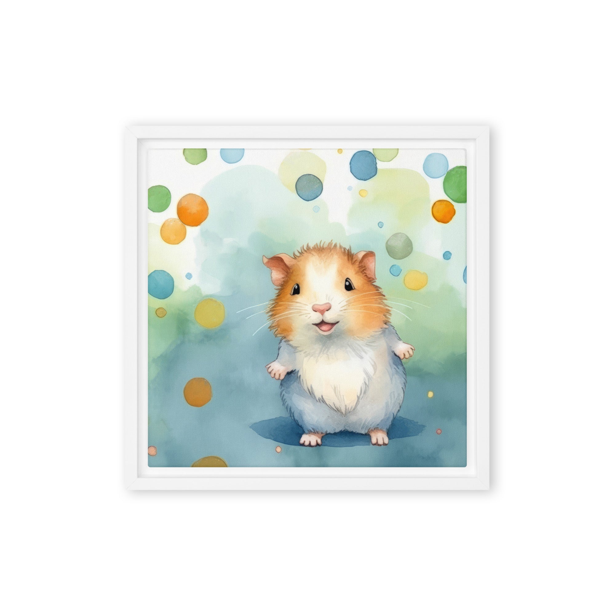 Guinea Pig Colorful Bubbles Art