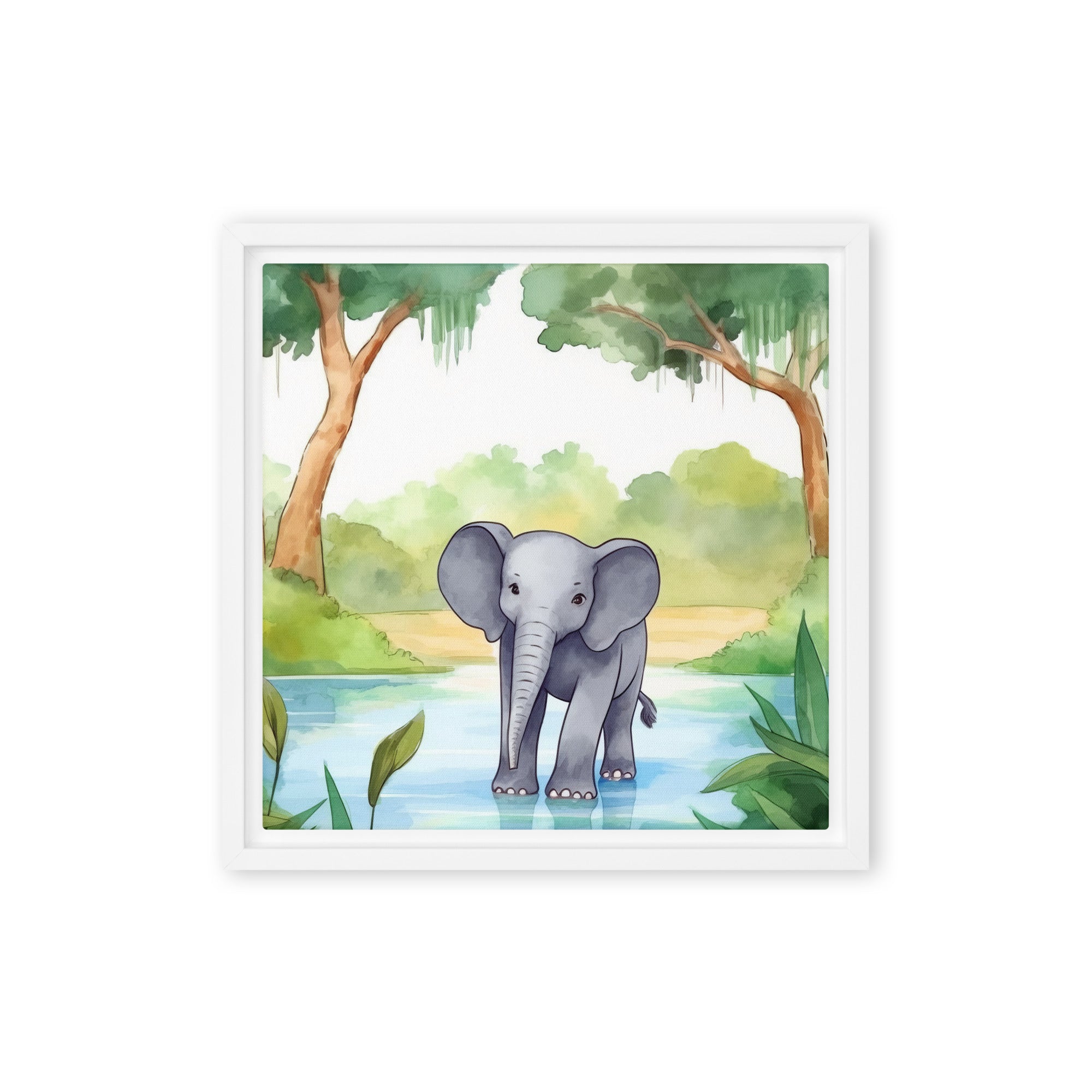 Elephant Art Framed canvas