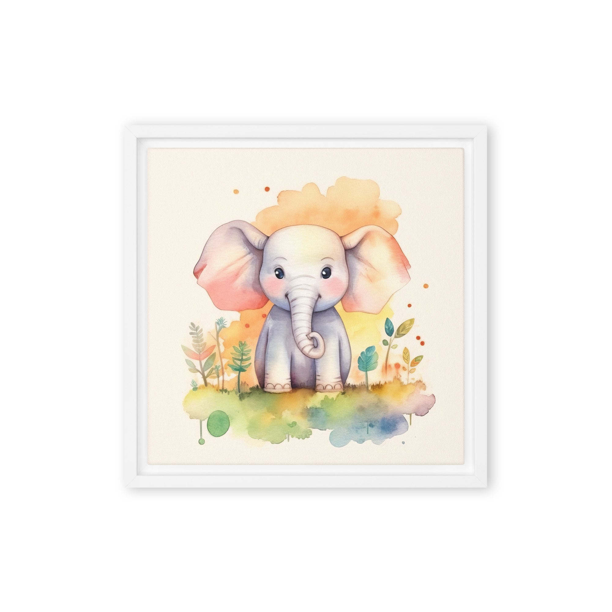 Elephant Art Framed canvas