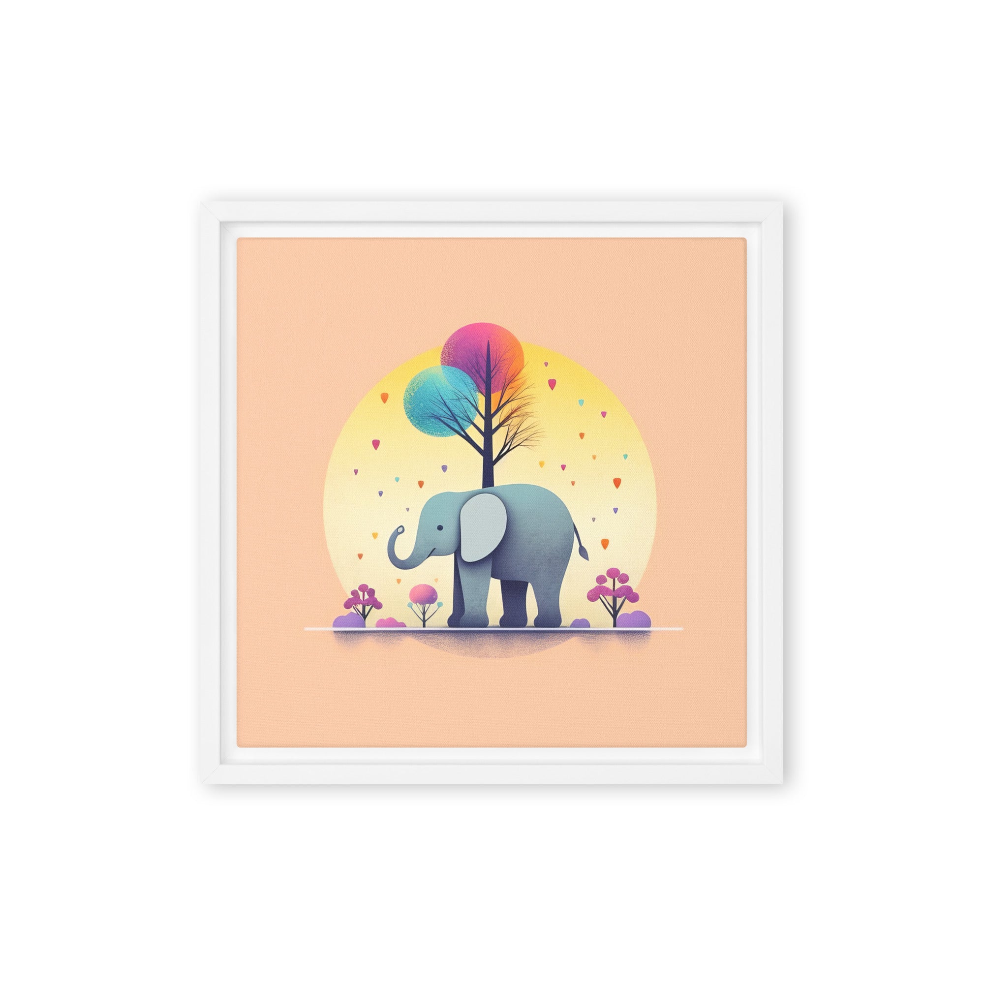 Elephant Art Framed canvas