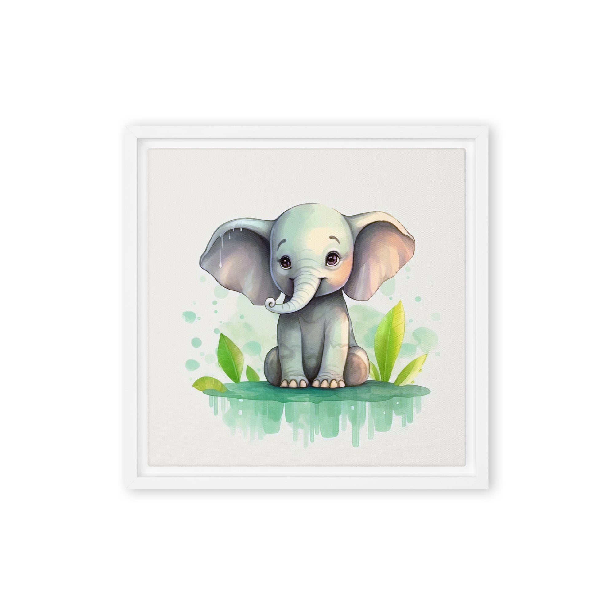 Elephant Art Framed canvas