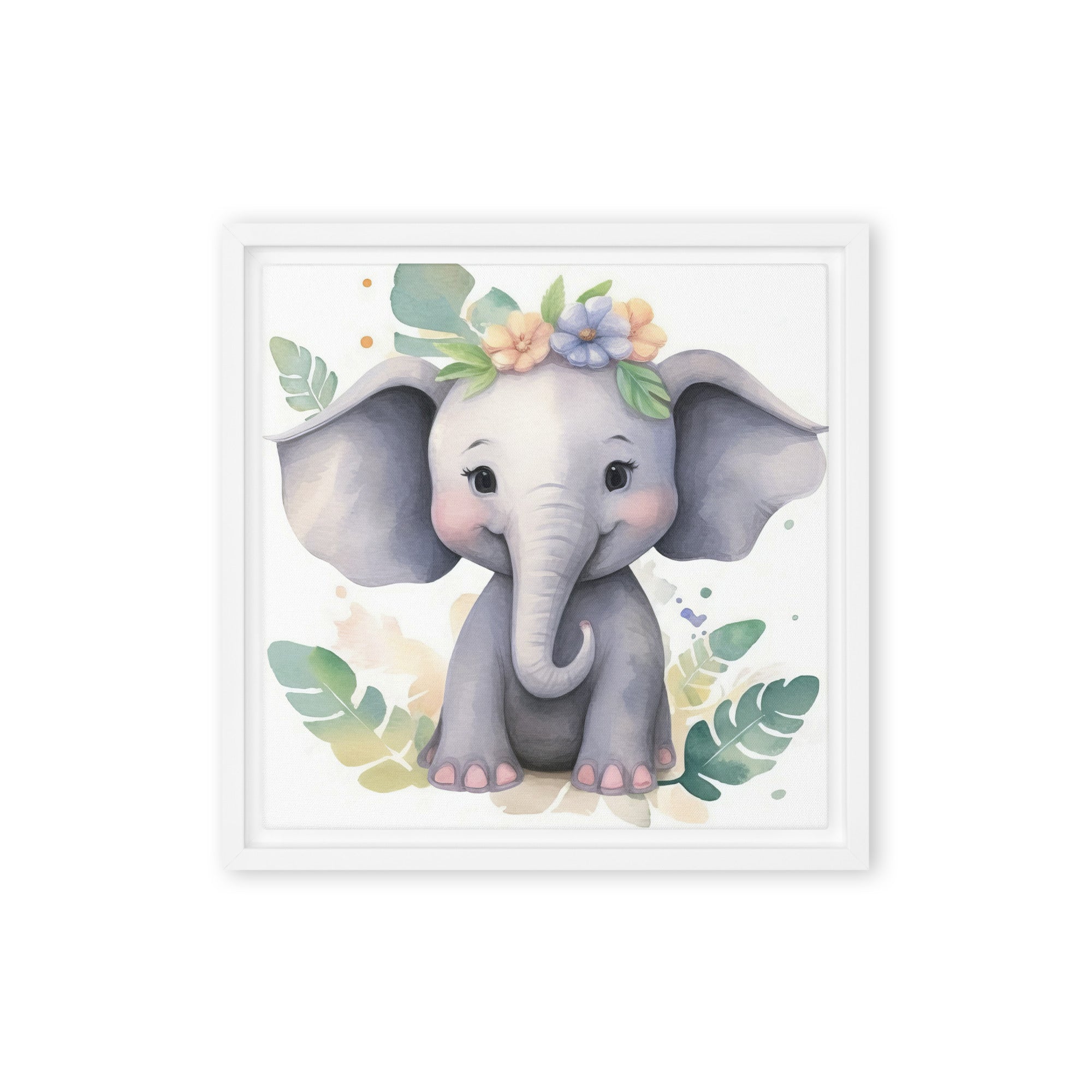 Elephant Art Framed canvas