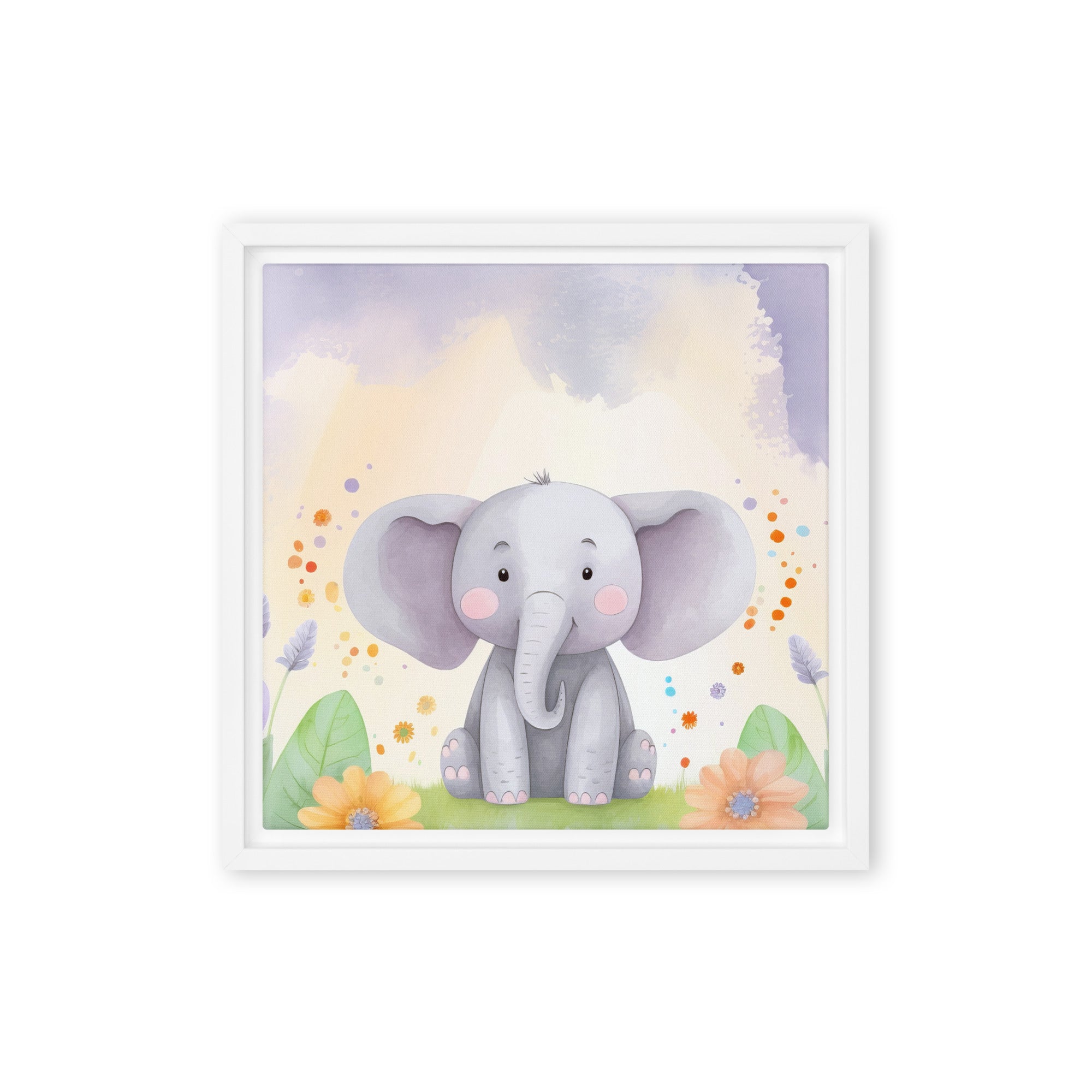 Elephant Art Framed canvas