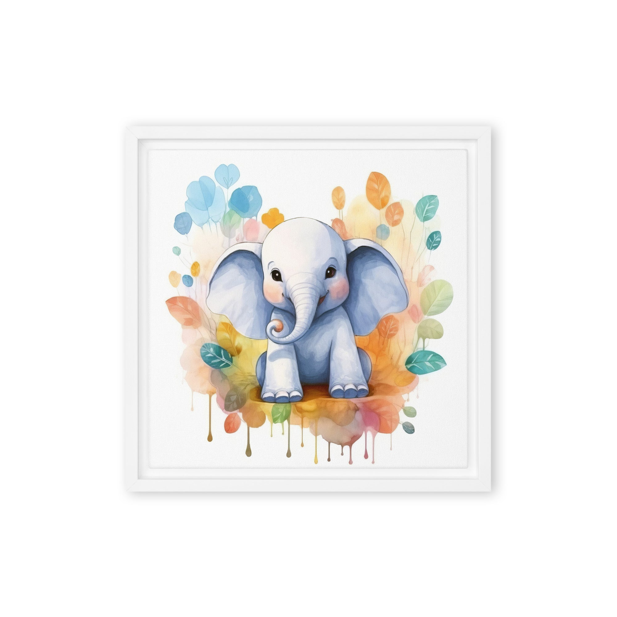 Elephant Art Framed canvas