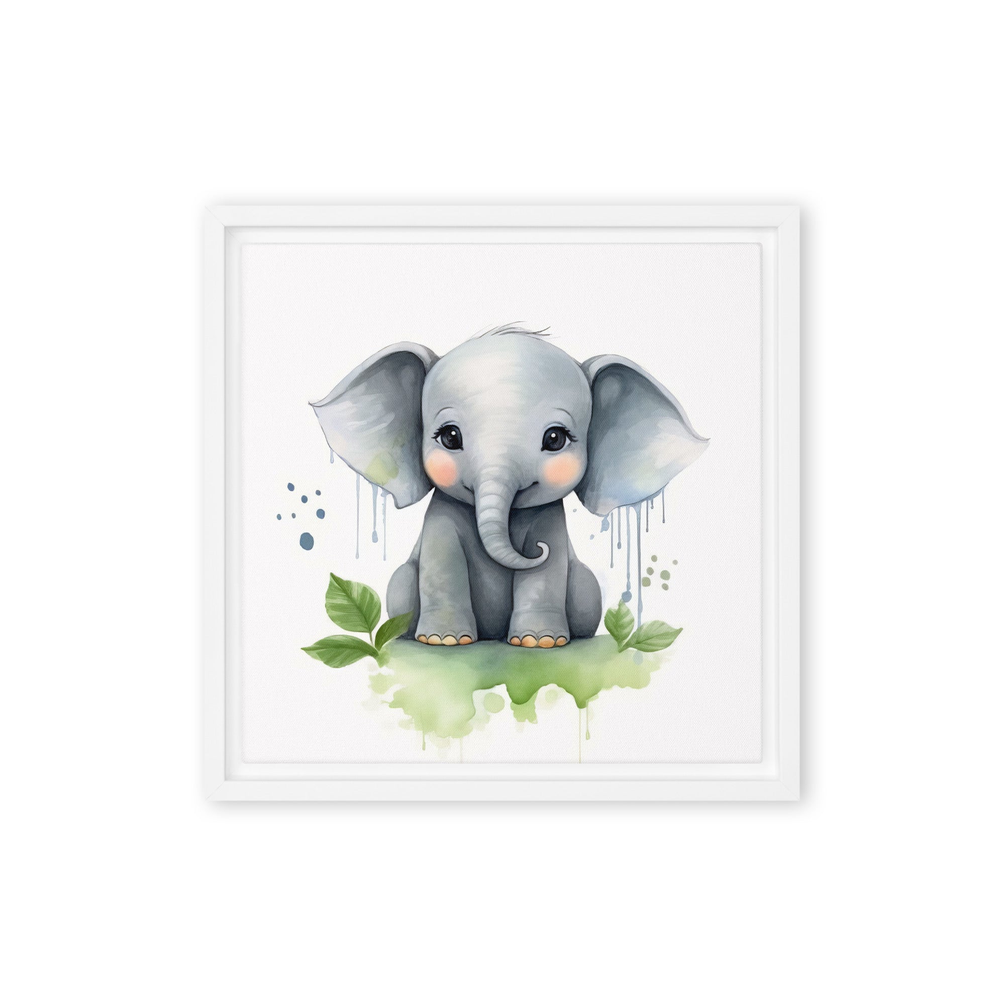 Elephant Art Framed Canvas