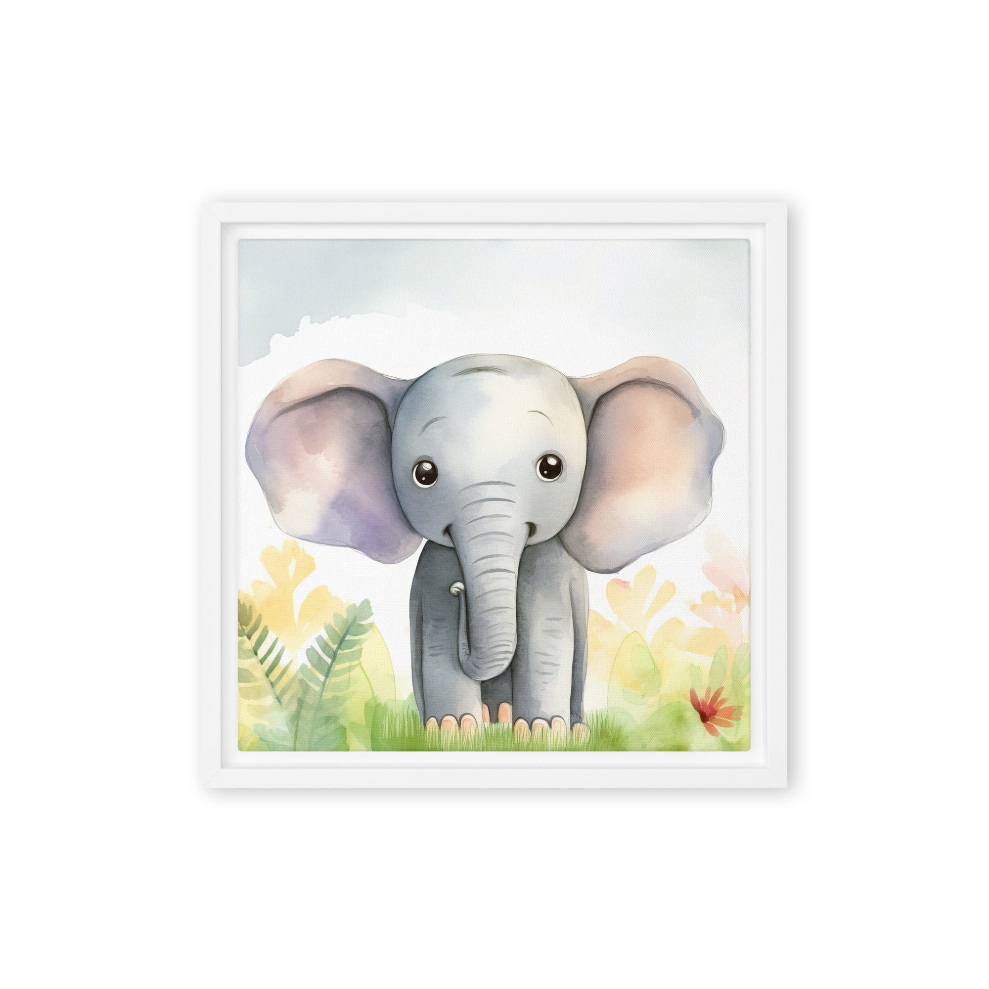 Elephant Art Framed canvas