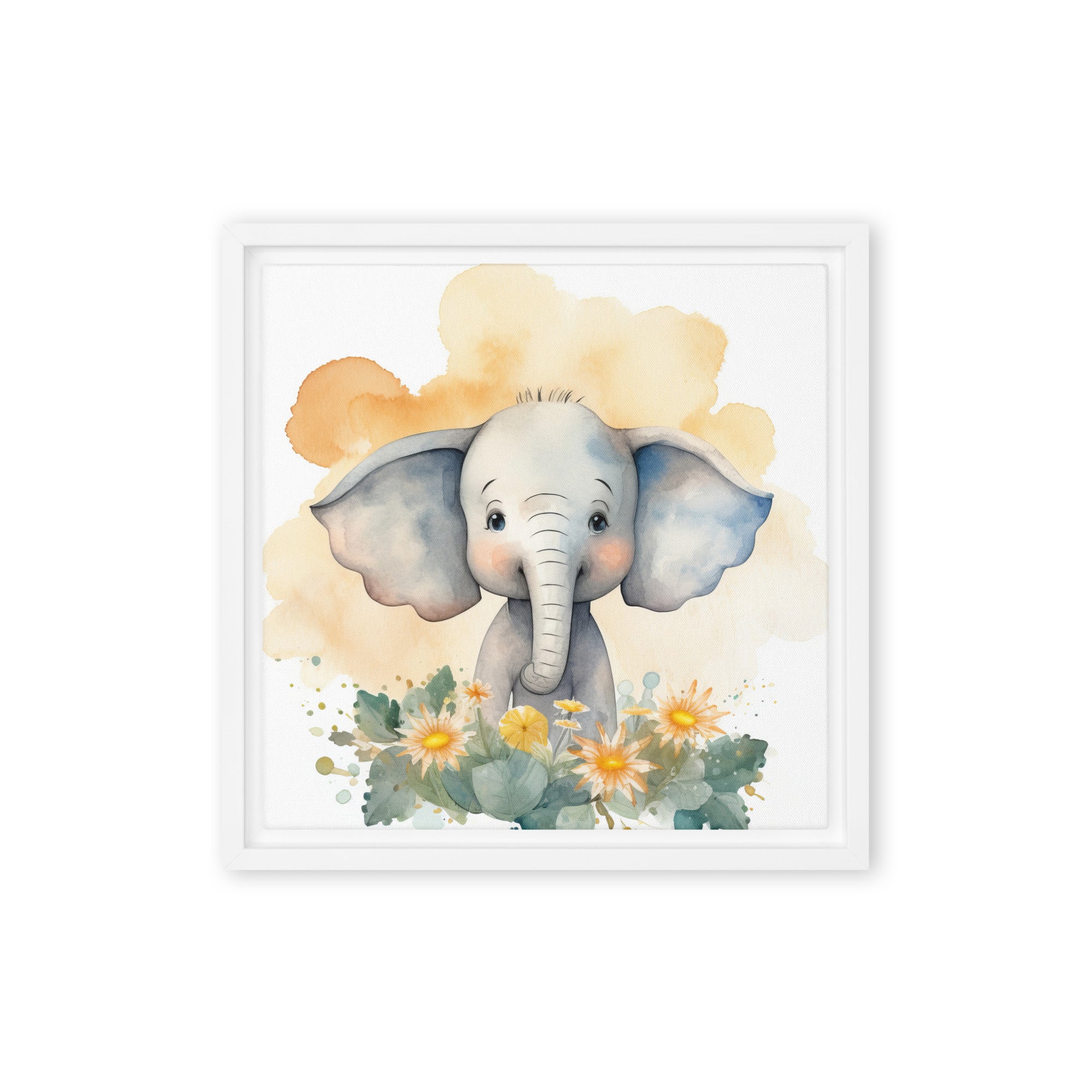 Elephant Art Framed canvas