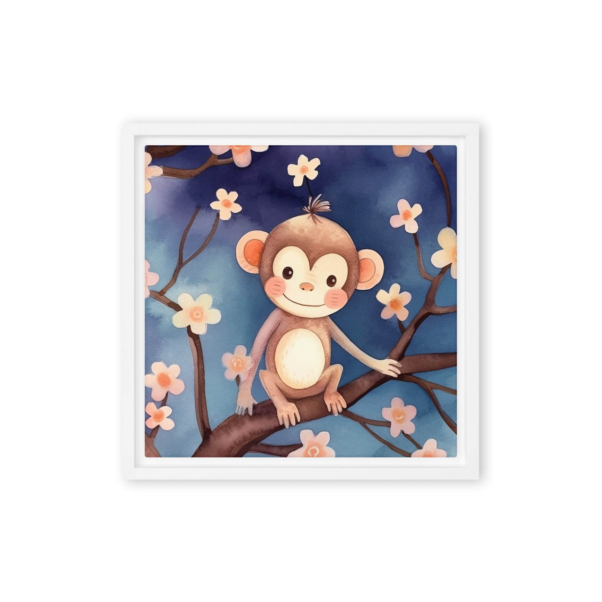 Monkey Art Framed canvas