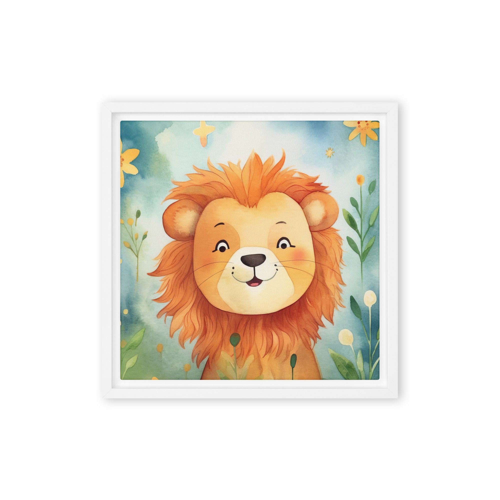 Lion Art Framed Canvas