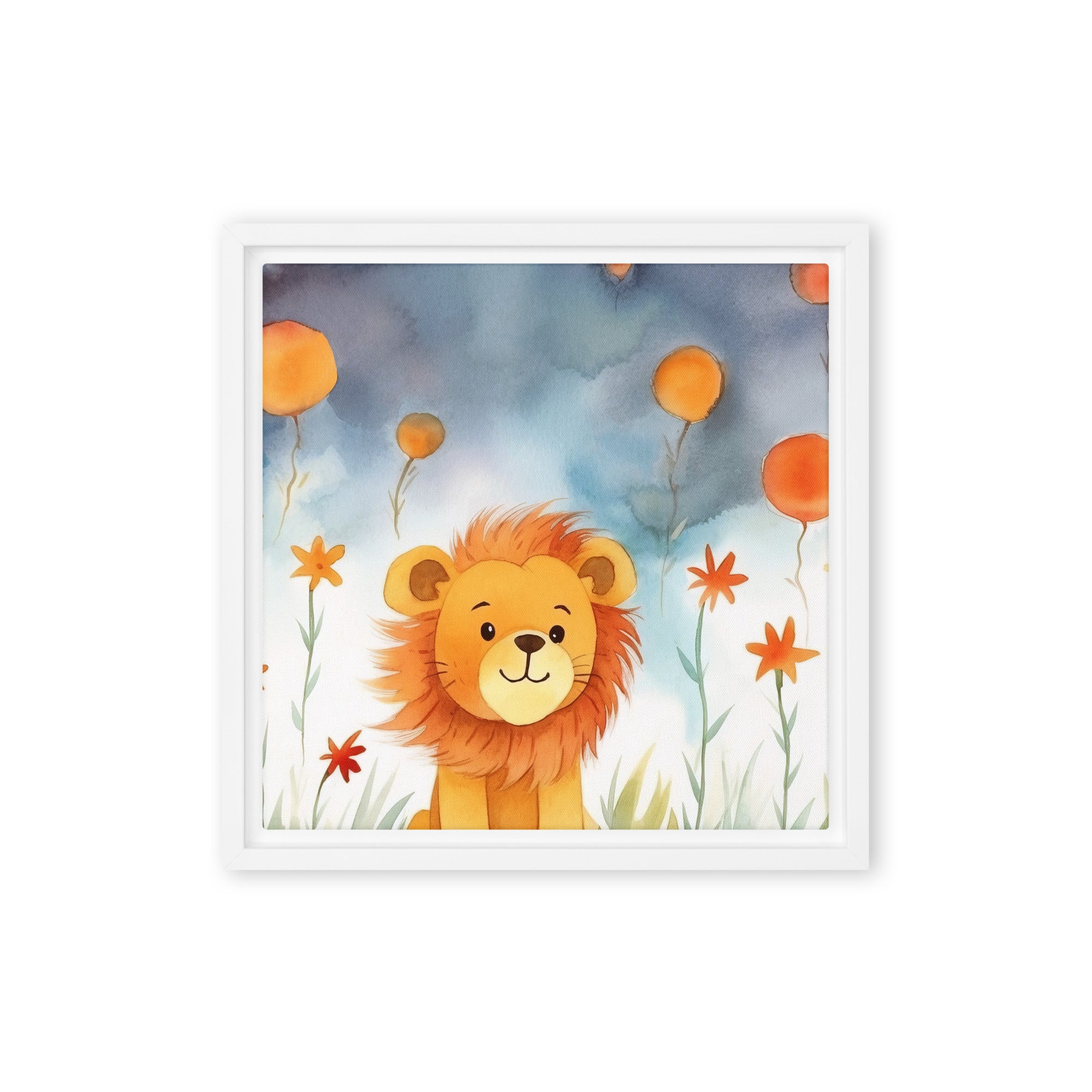 Lion Art Framed Canvas