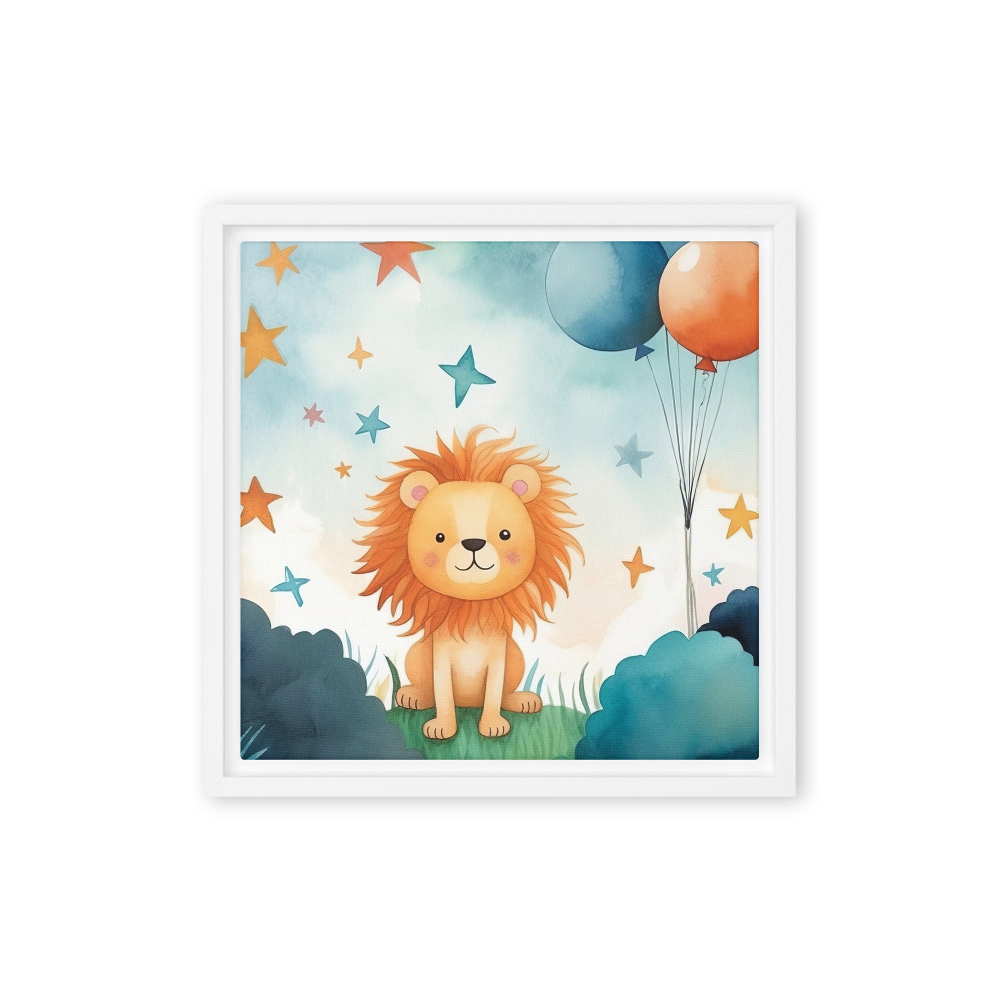 Lion Art Framed Canvas