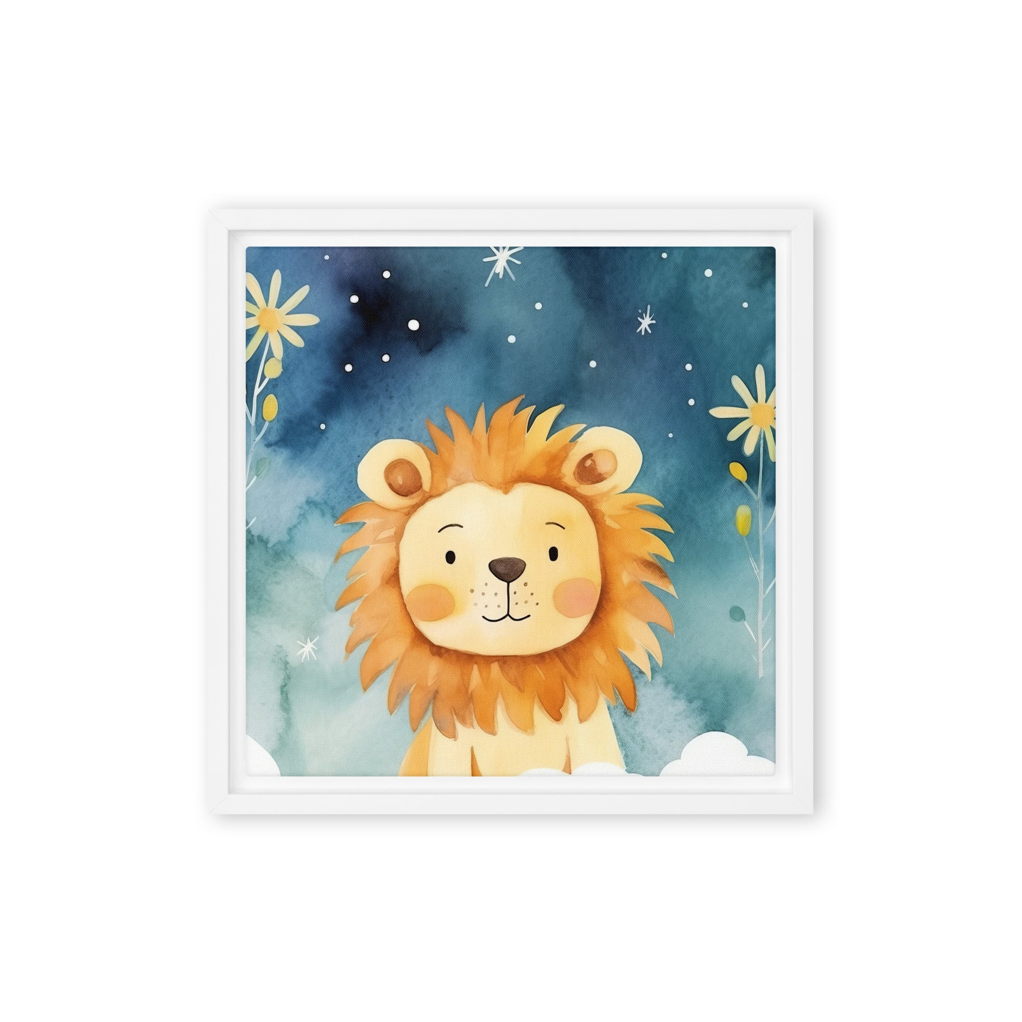 Lion Art Framed Canvas