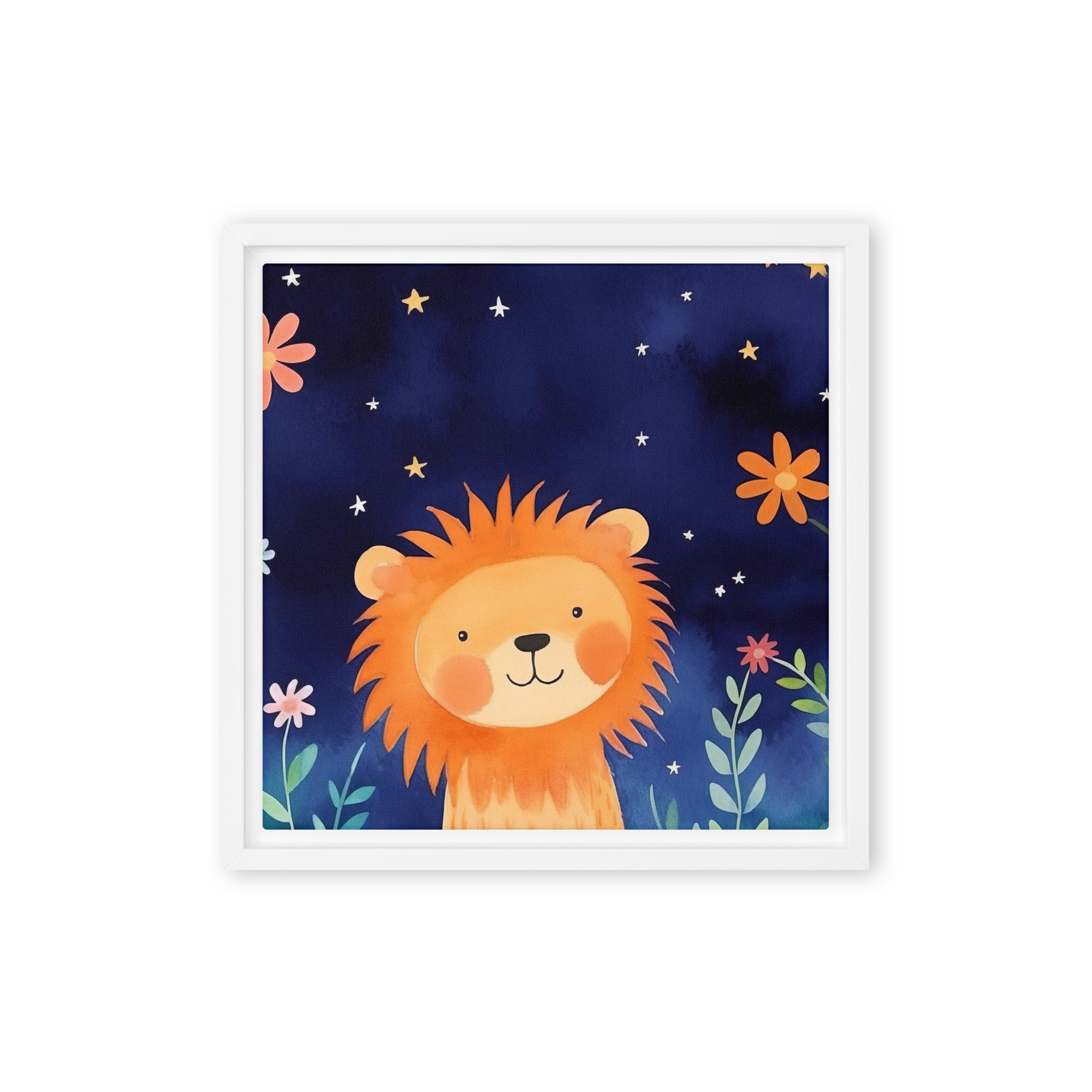 Lion Art Framed Canvas