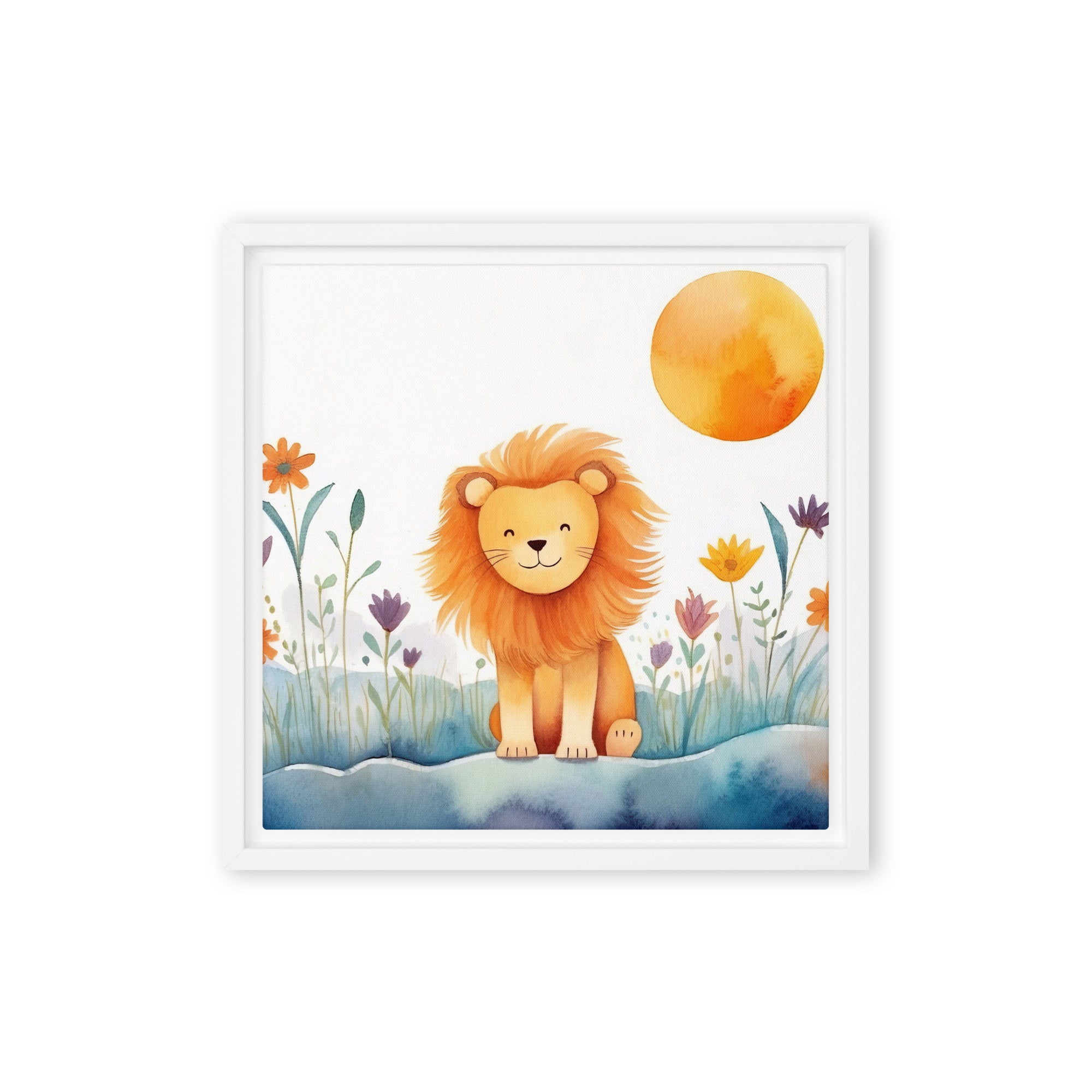 Lion Art Framed Canvas