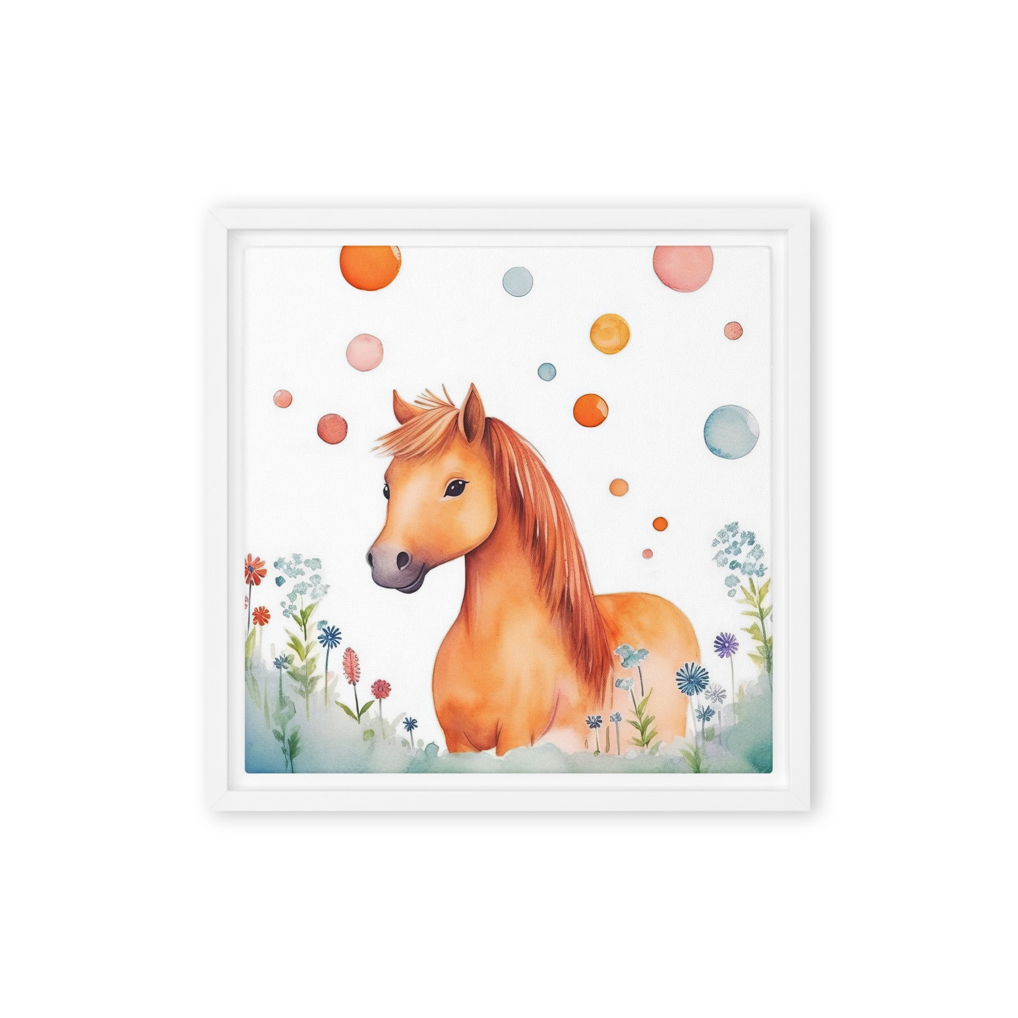 Horse Art Framed Canvas