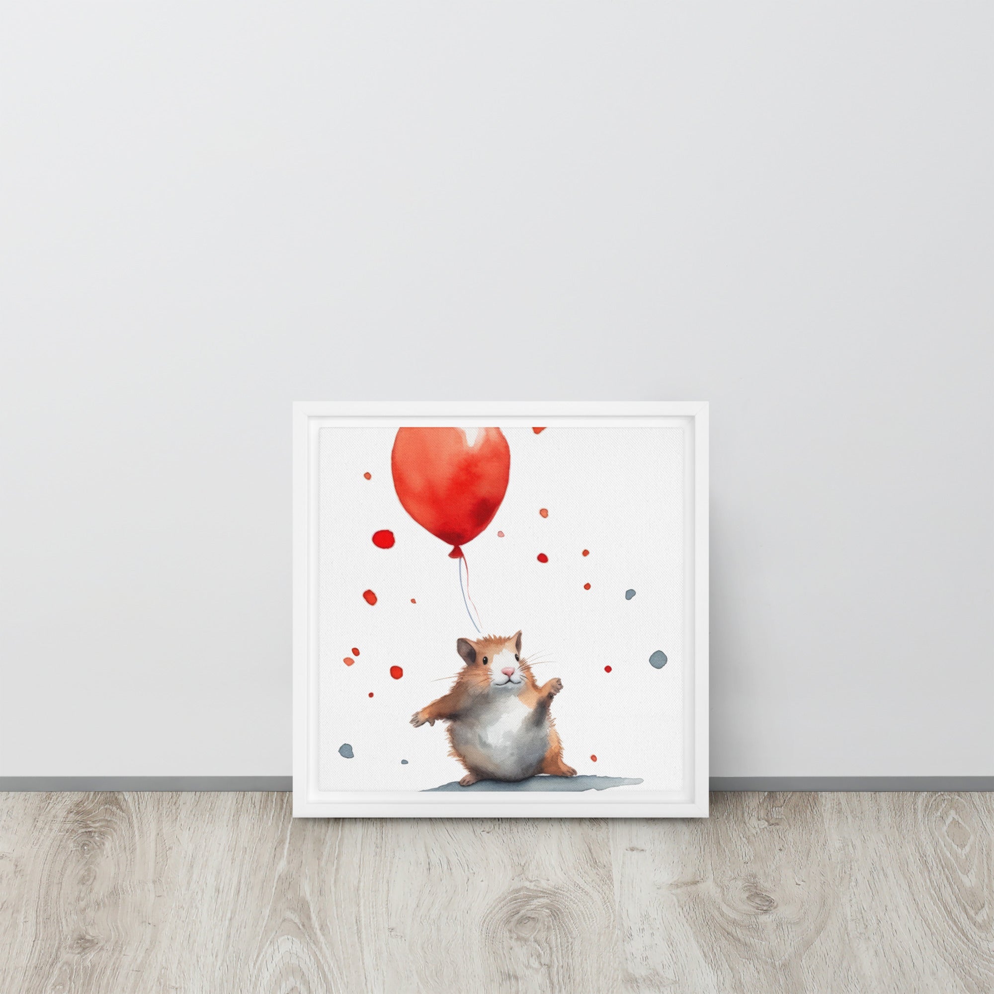 Guinea Pig Art Balloon Watercolor