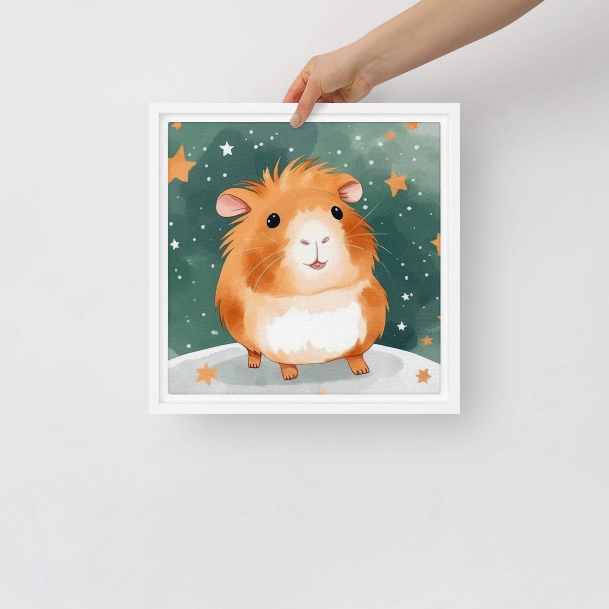 Guinea Pig Stars Art Print