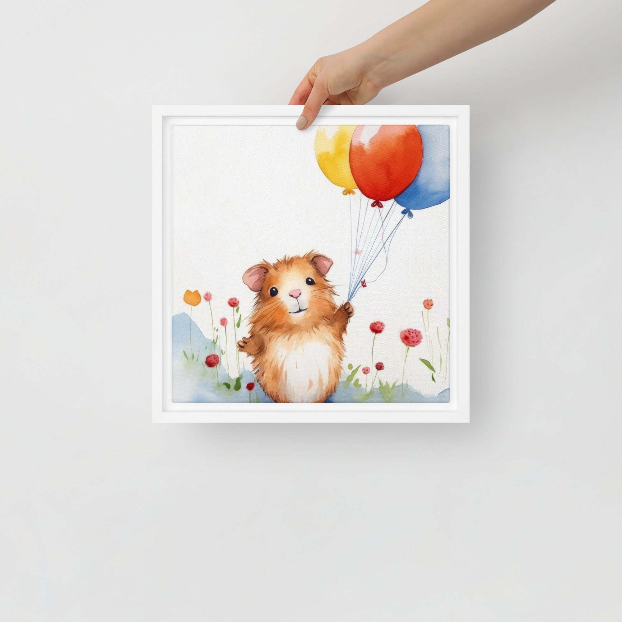 Guinea Pig Balloons and Flowers