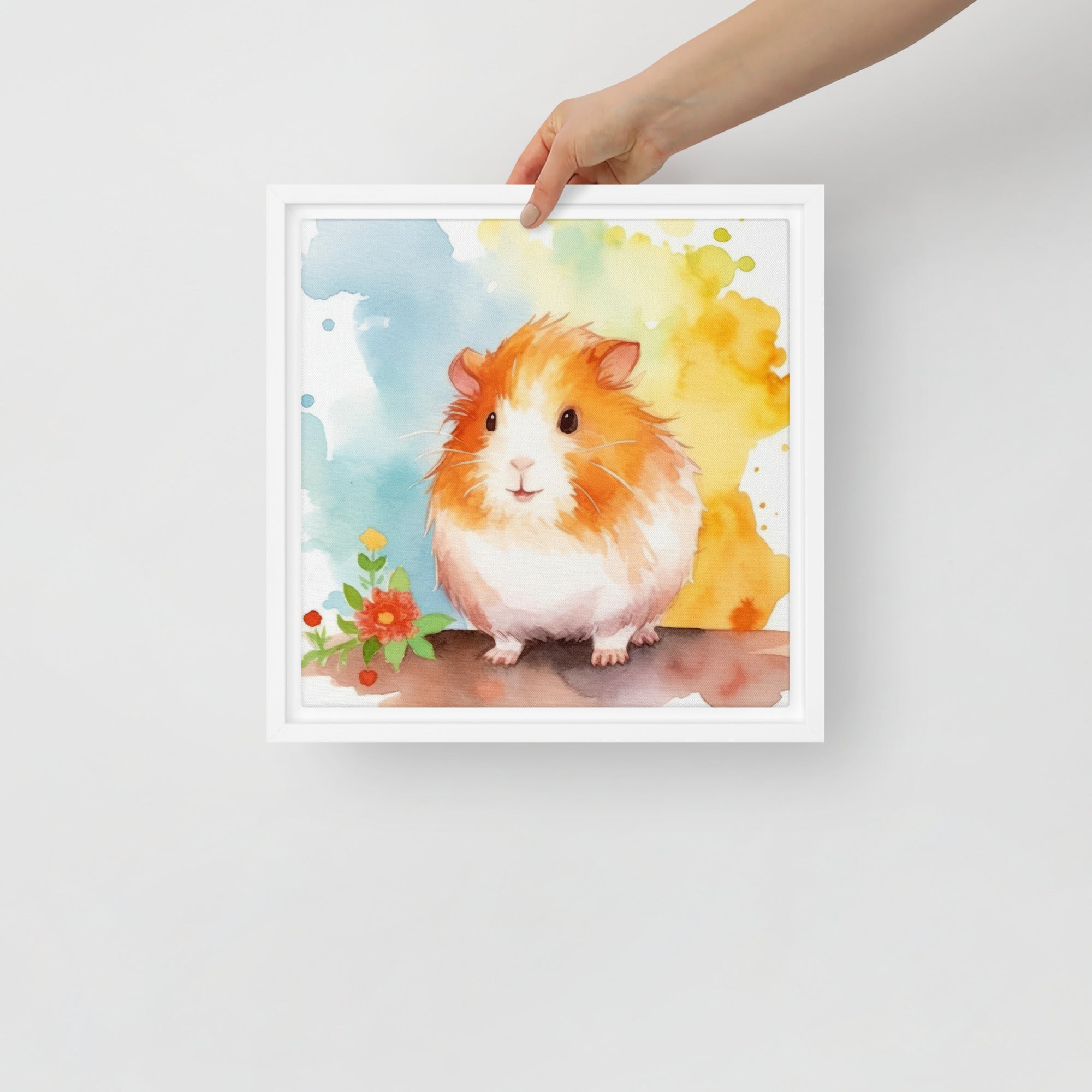 Guinea Pig Watercolor Art