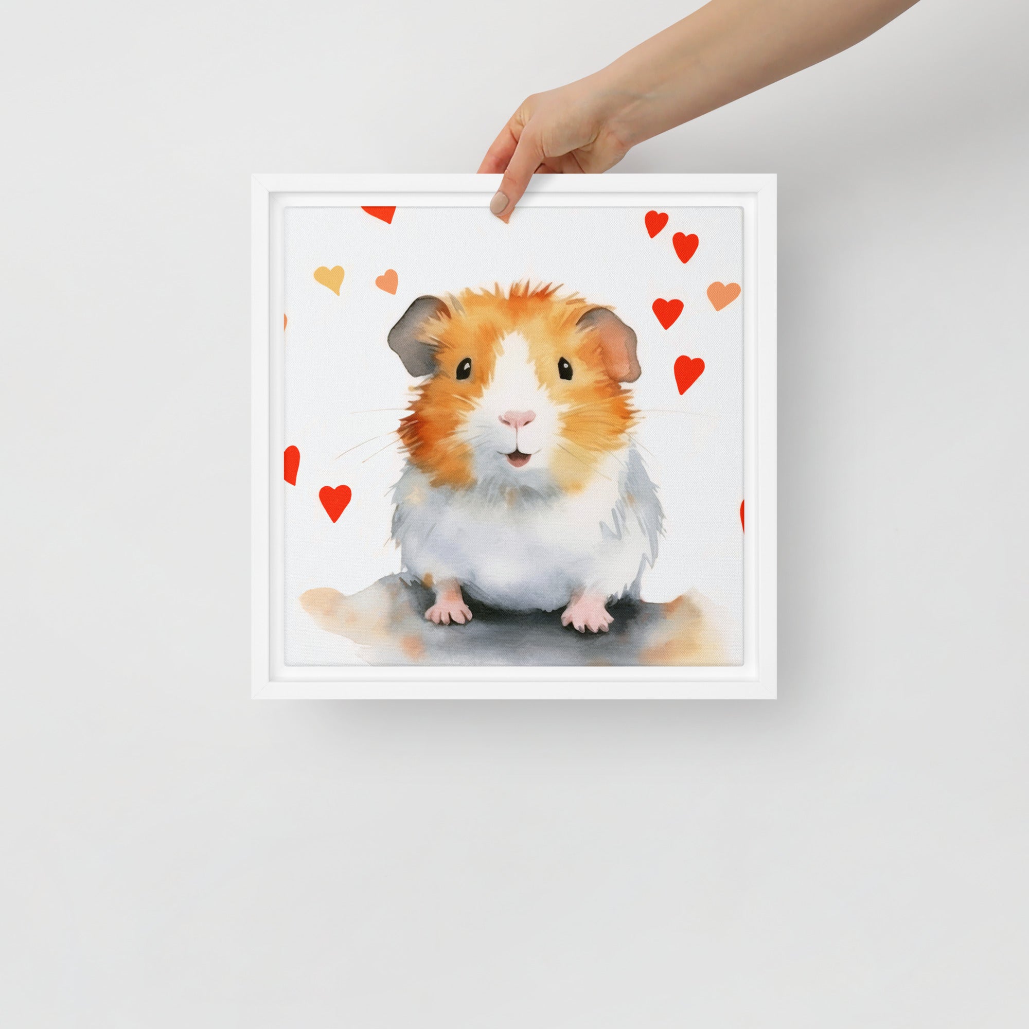 Guinea Pig Heart Prints Art