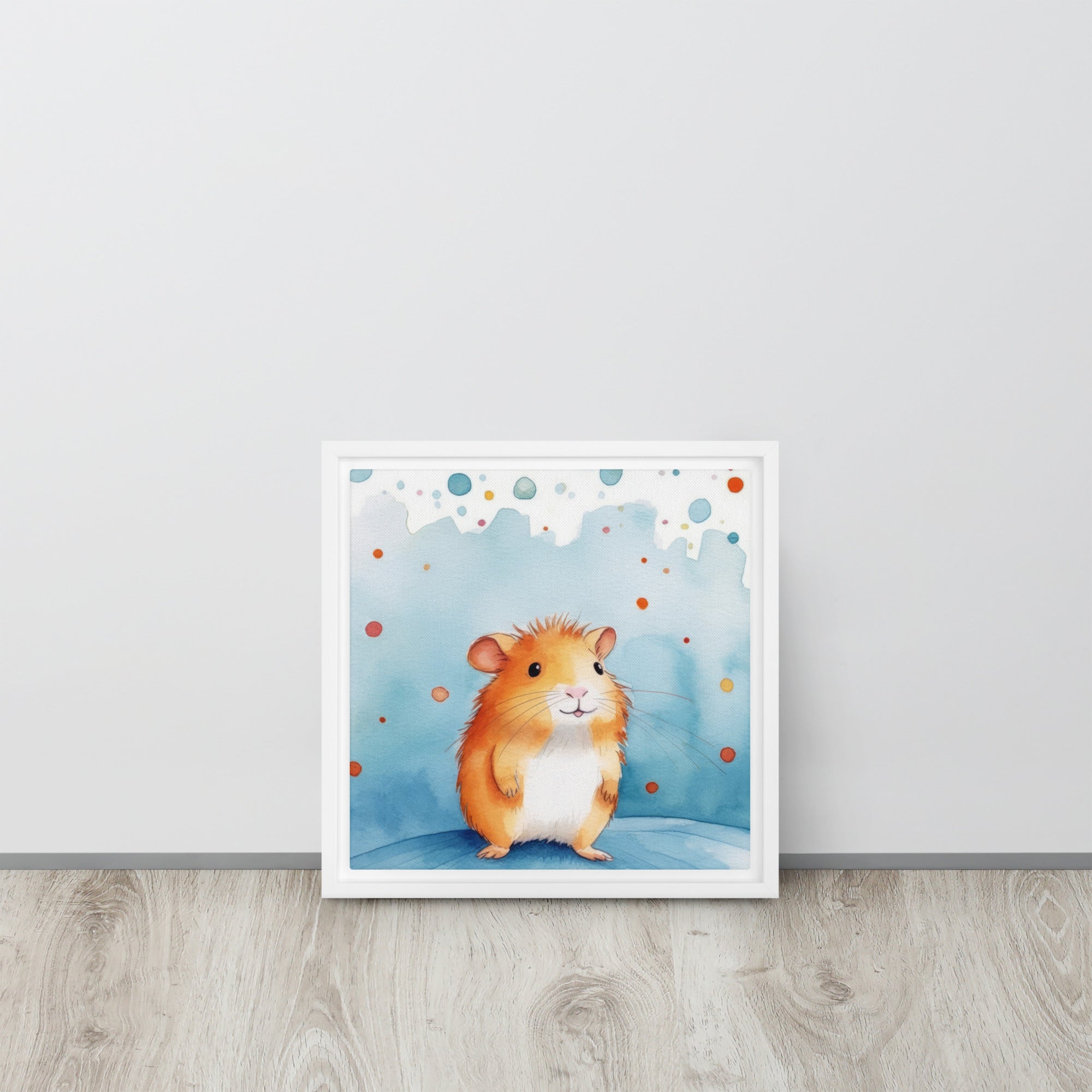 Guinea Pig Art Colorful Bubbles