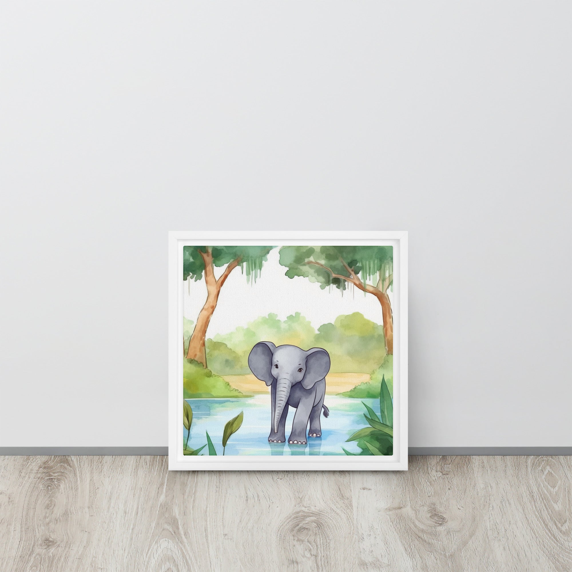 Elephant Art Framed canvas