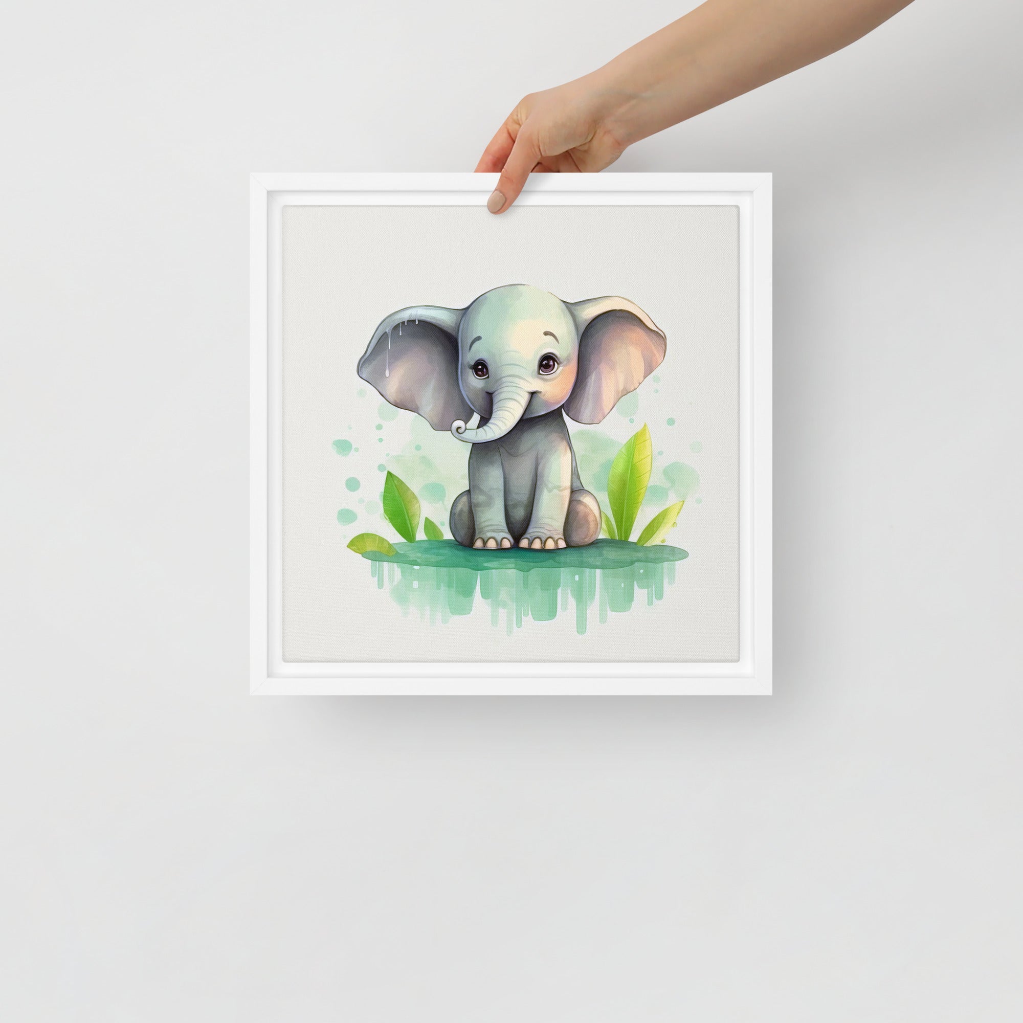 Elephant Art Framed canvas