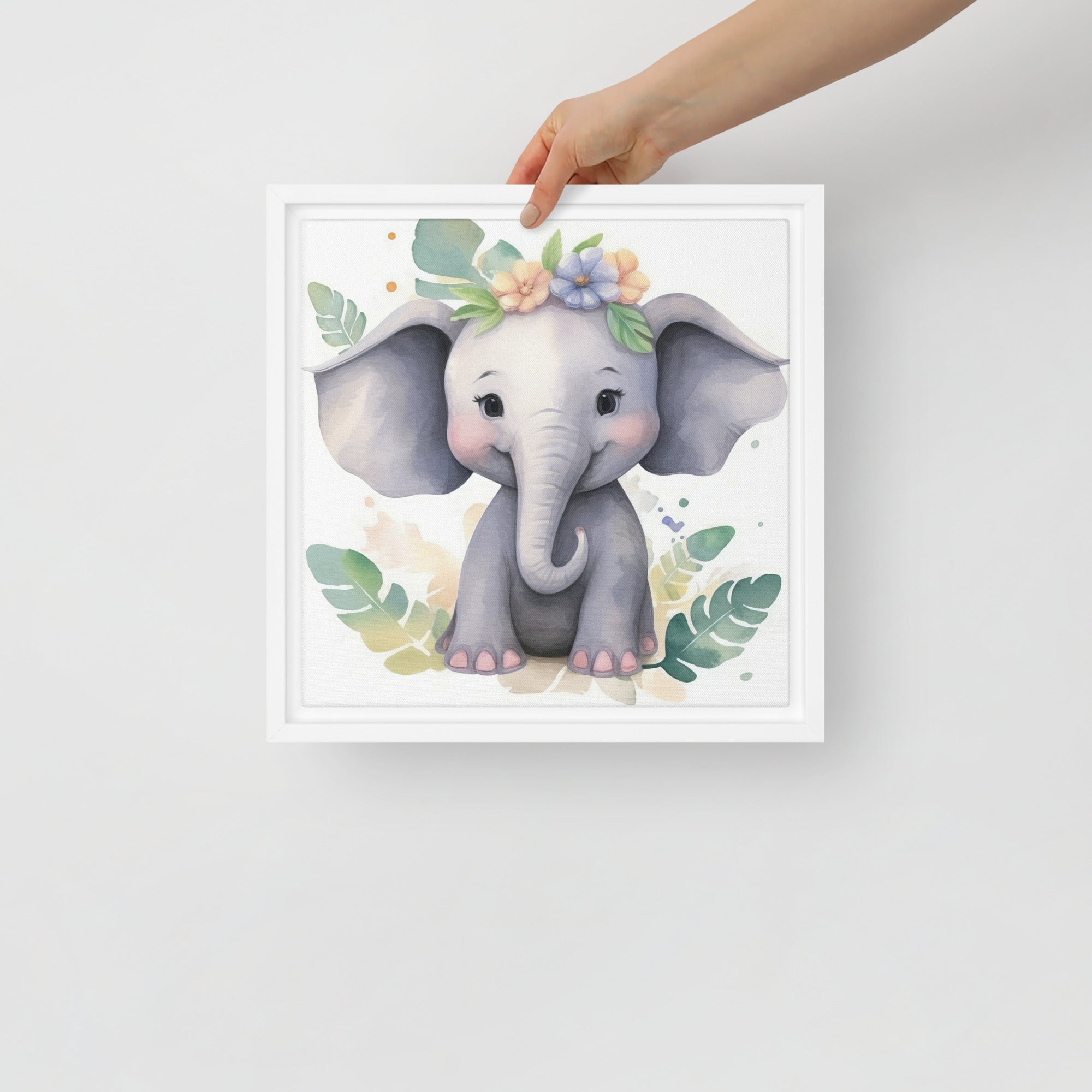 Elephant Art Framed canvas