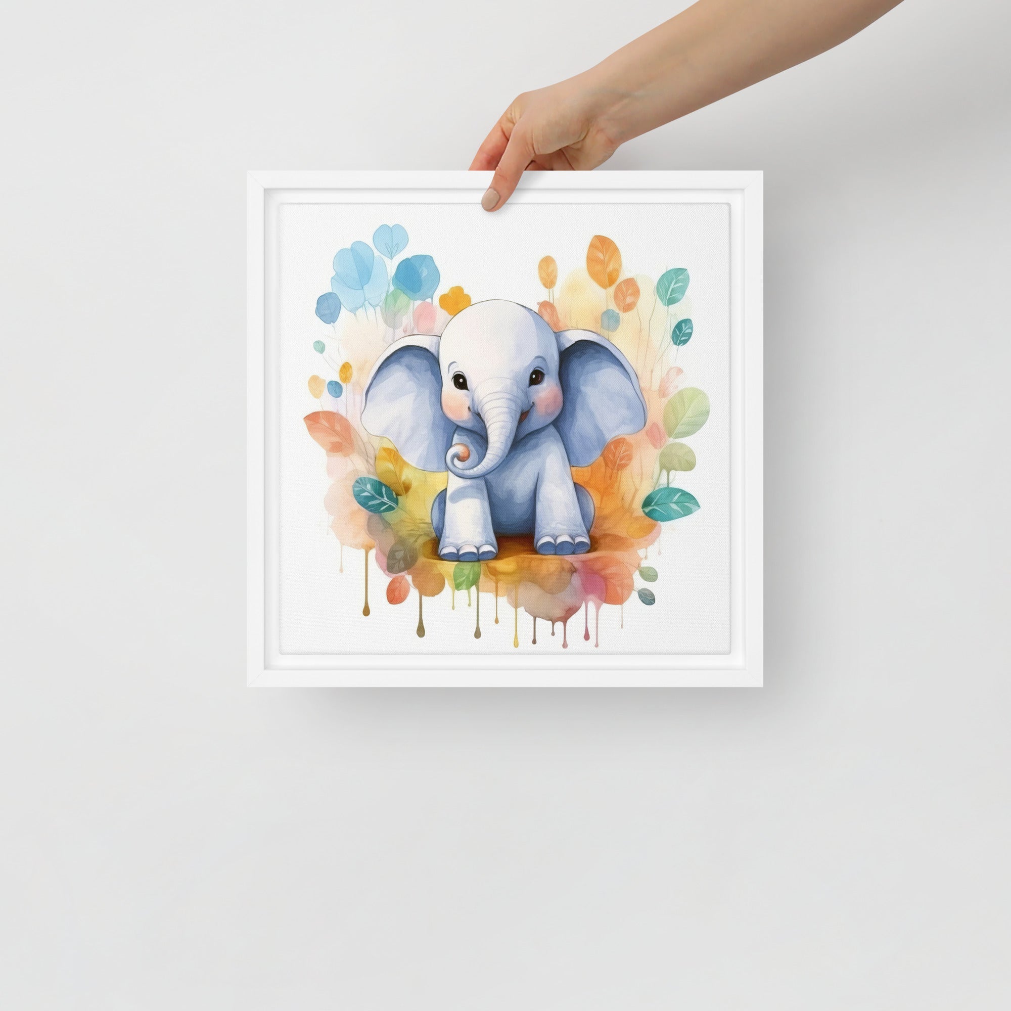 Elephant Art Framed canvas