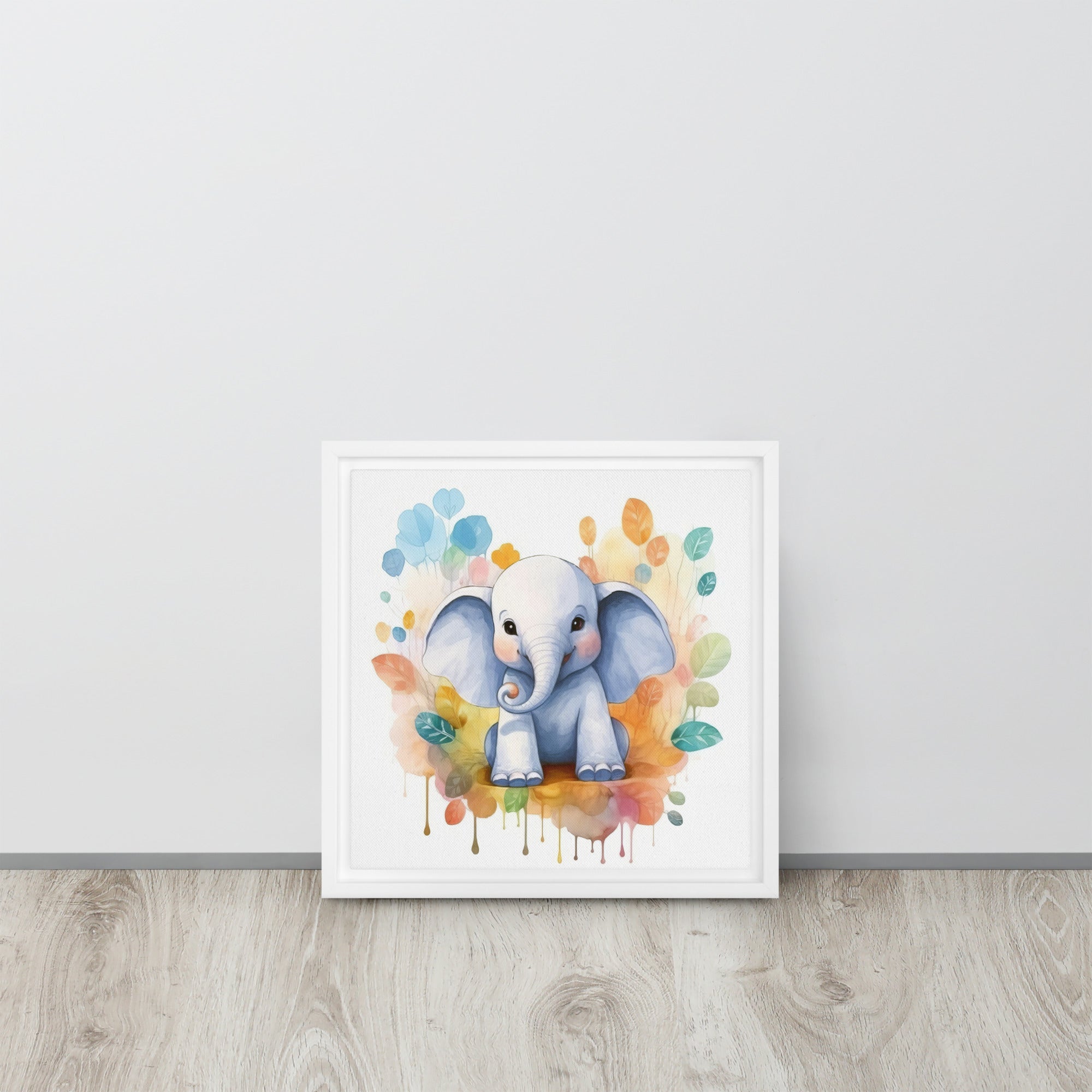 Elephant Art Framed canvas