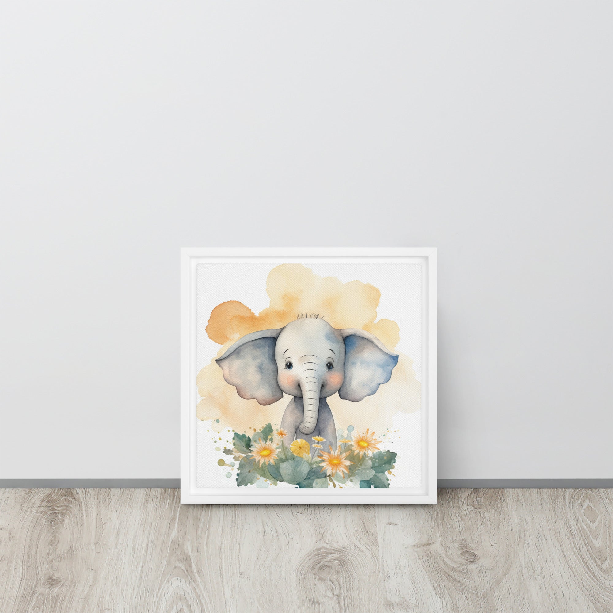 Elephant Art Framed canvas