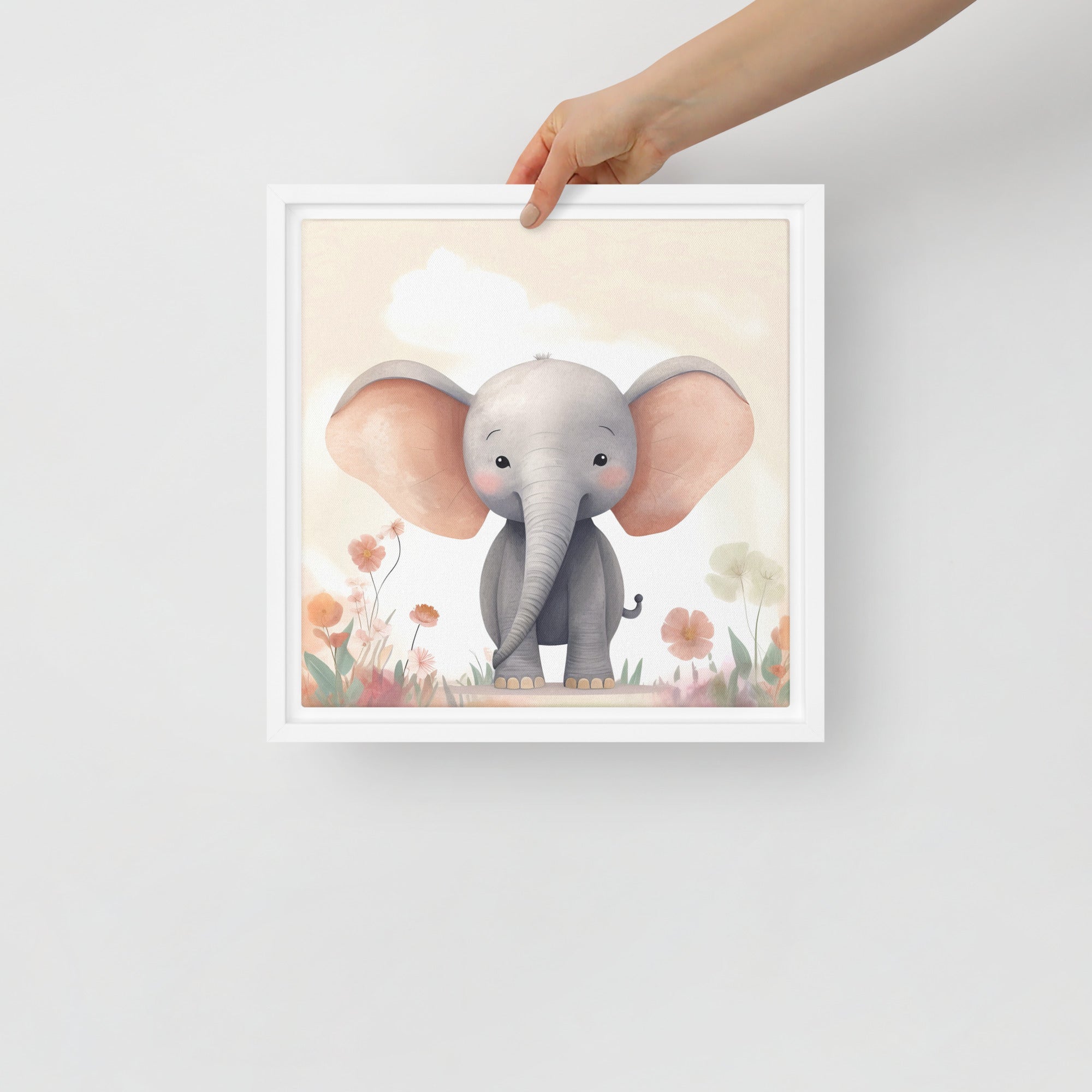 Elephant Art Framed canvas