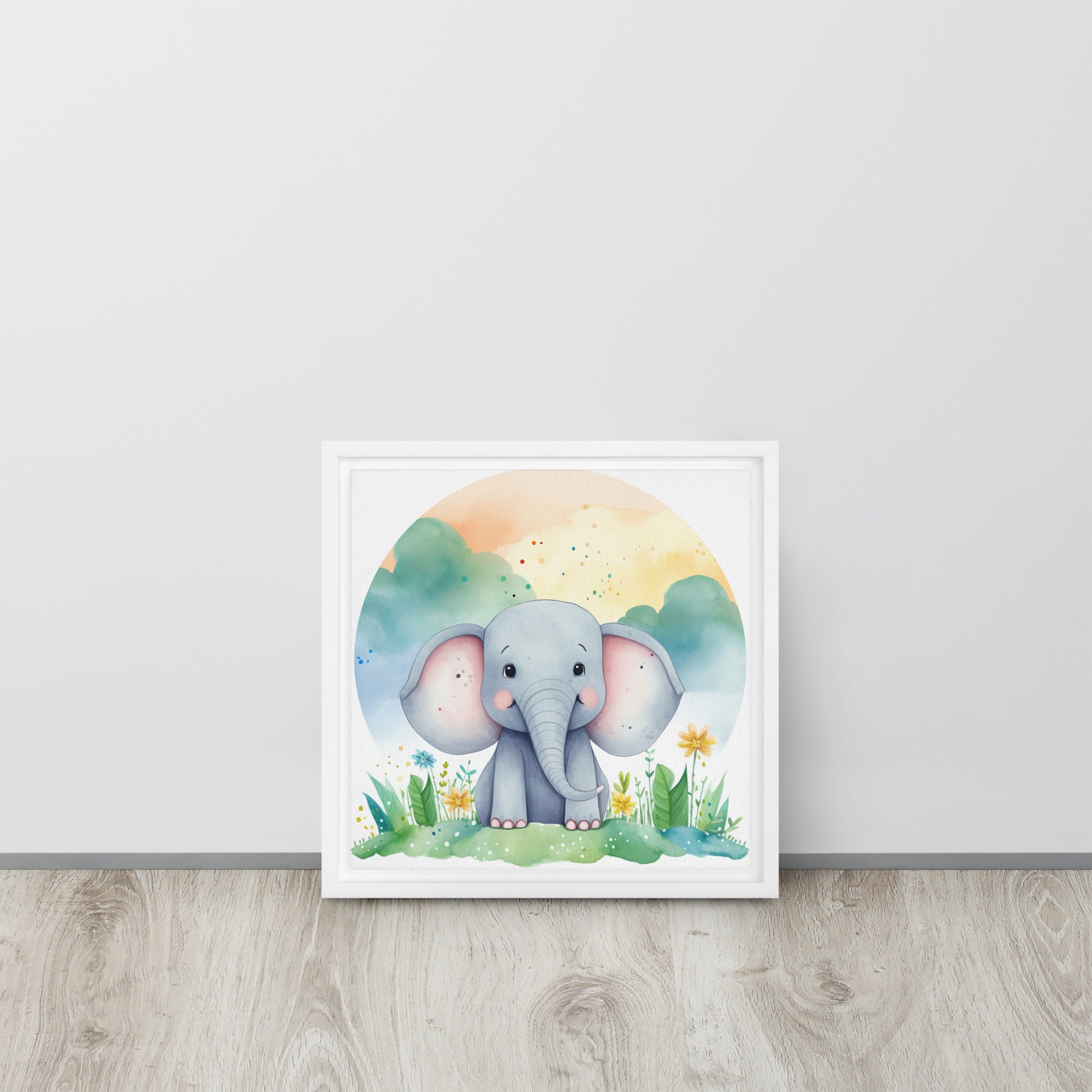 Elephant Art Framed canvas