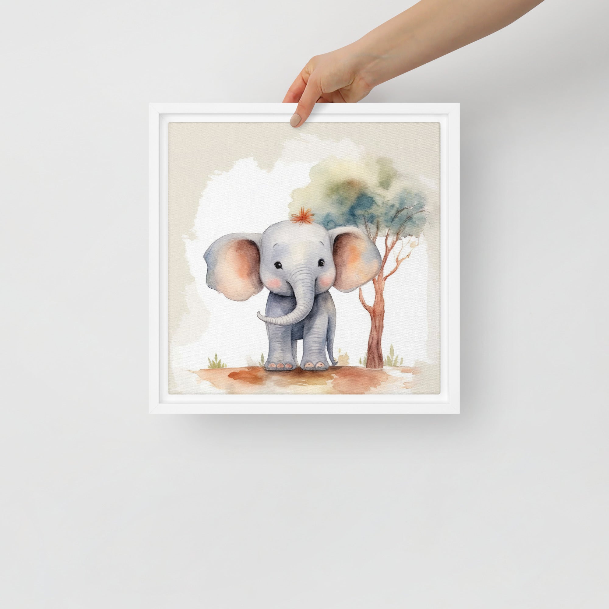 Elephant Art Framed canvas