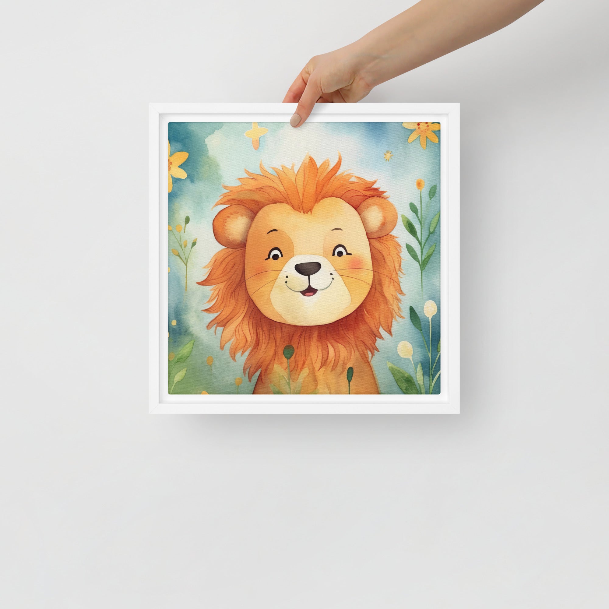 Lion Art Framed Canvas