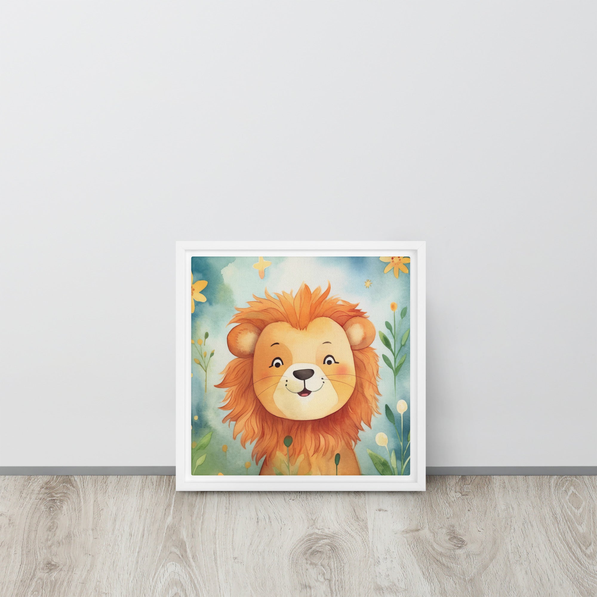 Lion Art Framed Canvas